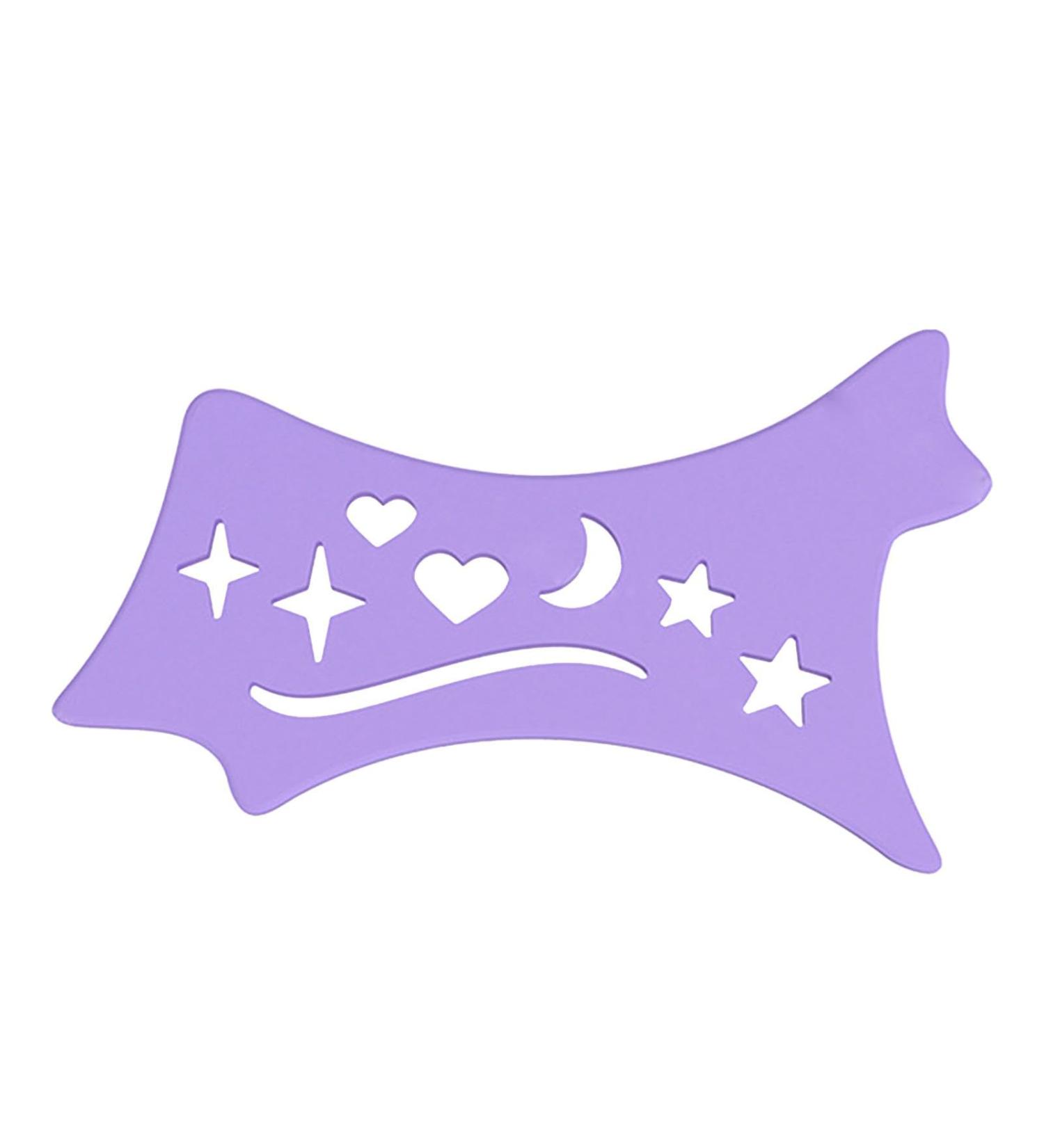 Eyeliners Stencils Wing Tips | Soft Flexible Eyeliners Stencils | Reusable Cleaning Cloths Eye Liners Contour for Makeup Beginners & Beauty Lovers Purple - Buy Online on GoSupps.com