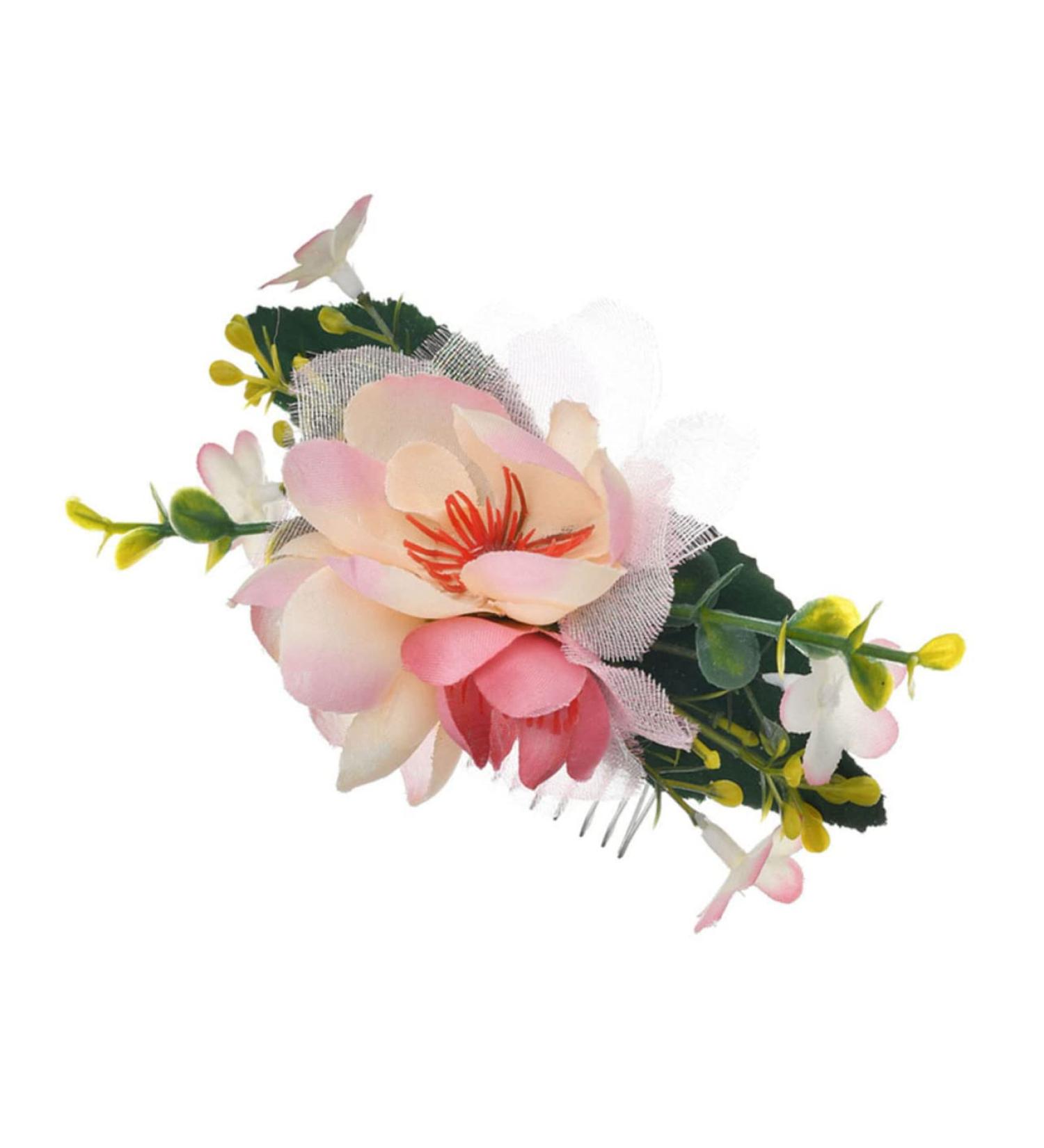 FRCOLOR 1pc Tiara Hair Fork Bridal Hair Clip Bridal Headpiece Hair Pin Wedding Crown Flower Hair Comb Wedding Hair Decoration Floral Hair Comb Hair Comb Clip Bride Hair Accessories Flowers - Buy Online on GoSupps.com