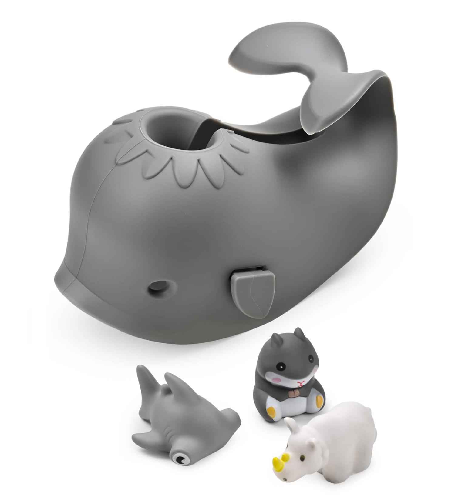 Mandoo Baby Bathtub Faucet Cover - Tub Spout Protector for Kids - Grey Whale Design - Buy Online on GoSupps.com
