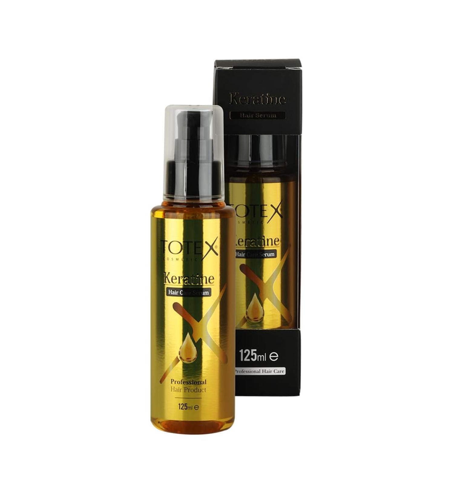 Totex Keratin Hair Care Serum - 125ml for Damaged Hair Repair & Anti-Spliss | Best Keratin Treatment - Buy Online on GoSupps.com