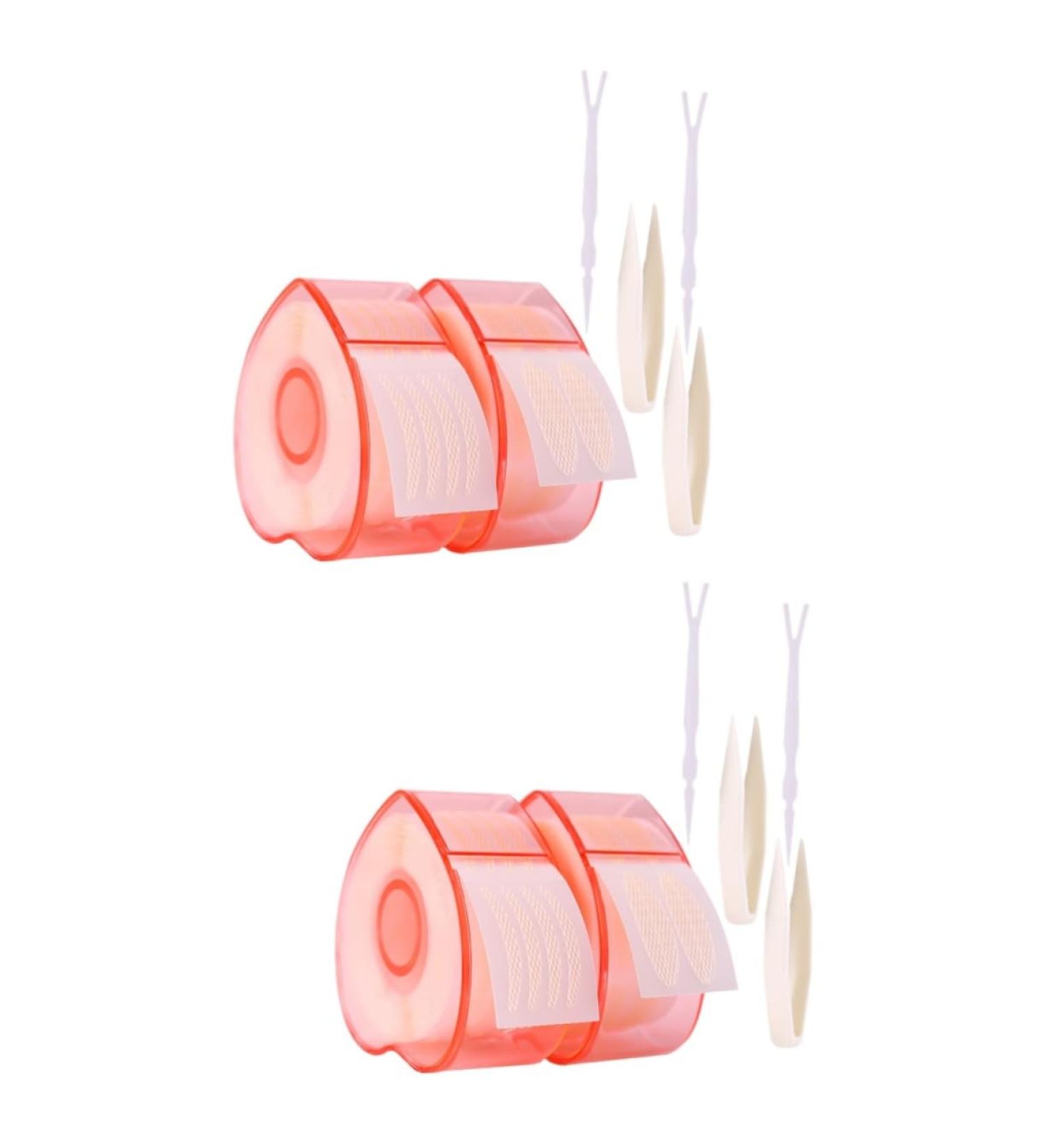 FOMIYES 4 Rolls Lace Double Eyelid Sticker Adhesive Double Eyelid Tapes Stickers Eyelid Lifter Strip Women Makeup Tape Eye Makeup Stickers Double Eyelid Fiber Invisible - Buy Online on GoSupps.com