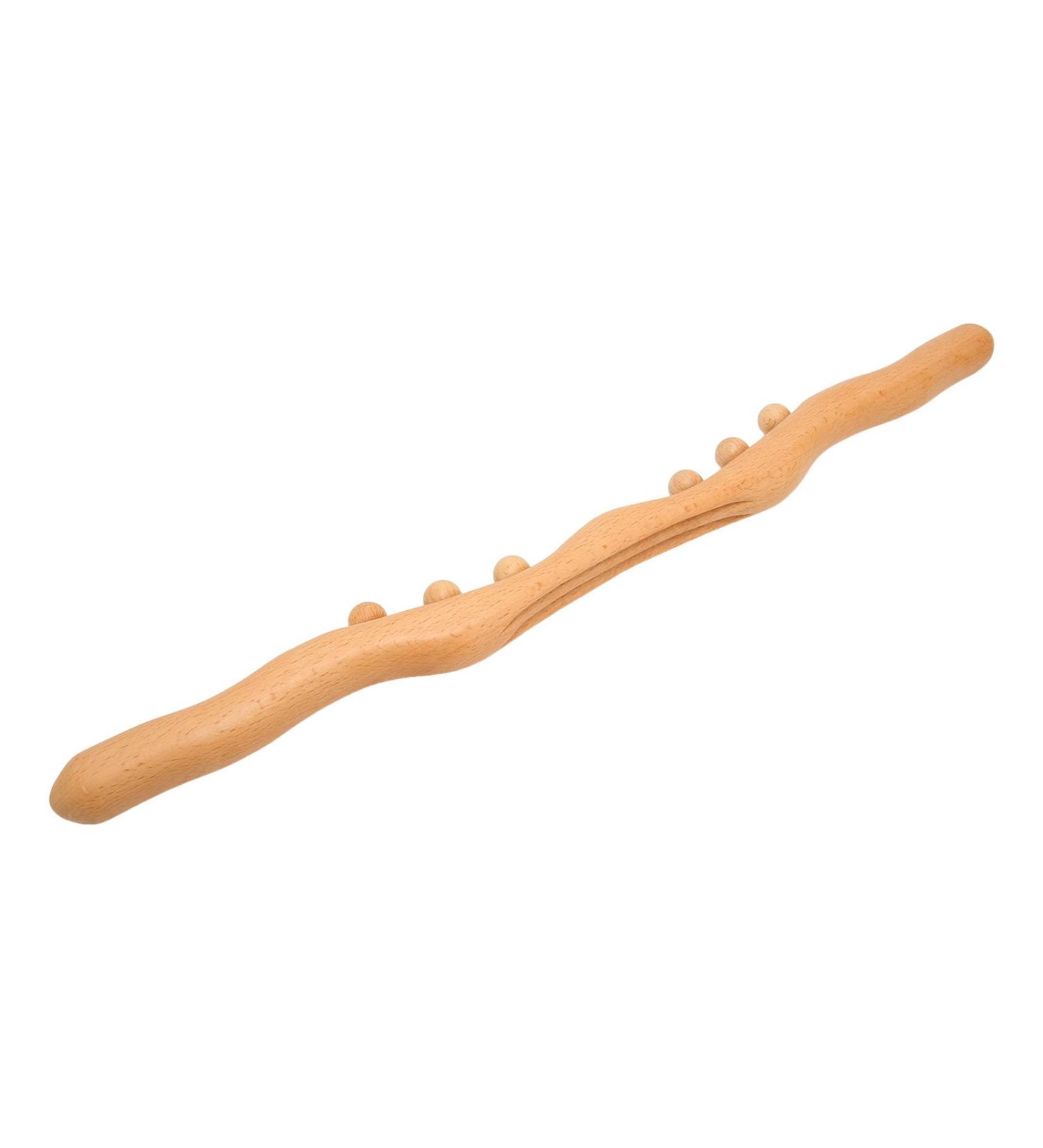 Wooden Schabestab - Anggrek Home Acupuncture Gua Sha Tool for Muscle Relaxation & Pain Relief - Buy Online on GoSupps.com