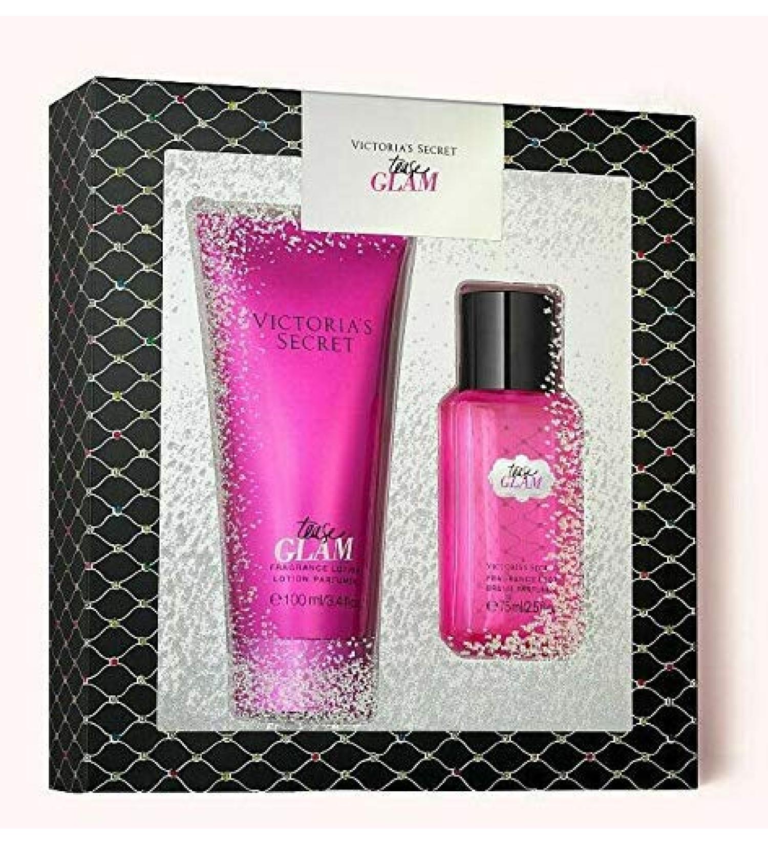 Victoria's Secret Tease Glam Fragrance Mist and Body Lotion 2-Piece Gift Set for Women Limited Edition