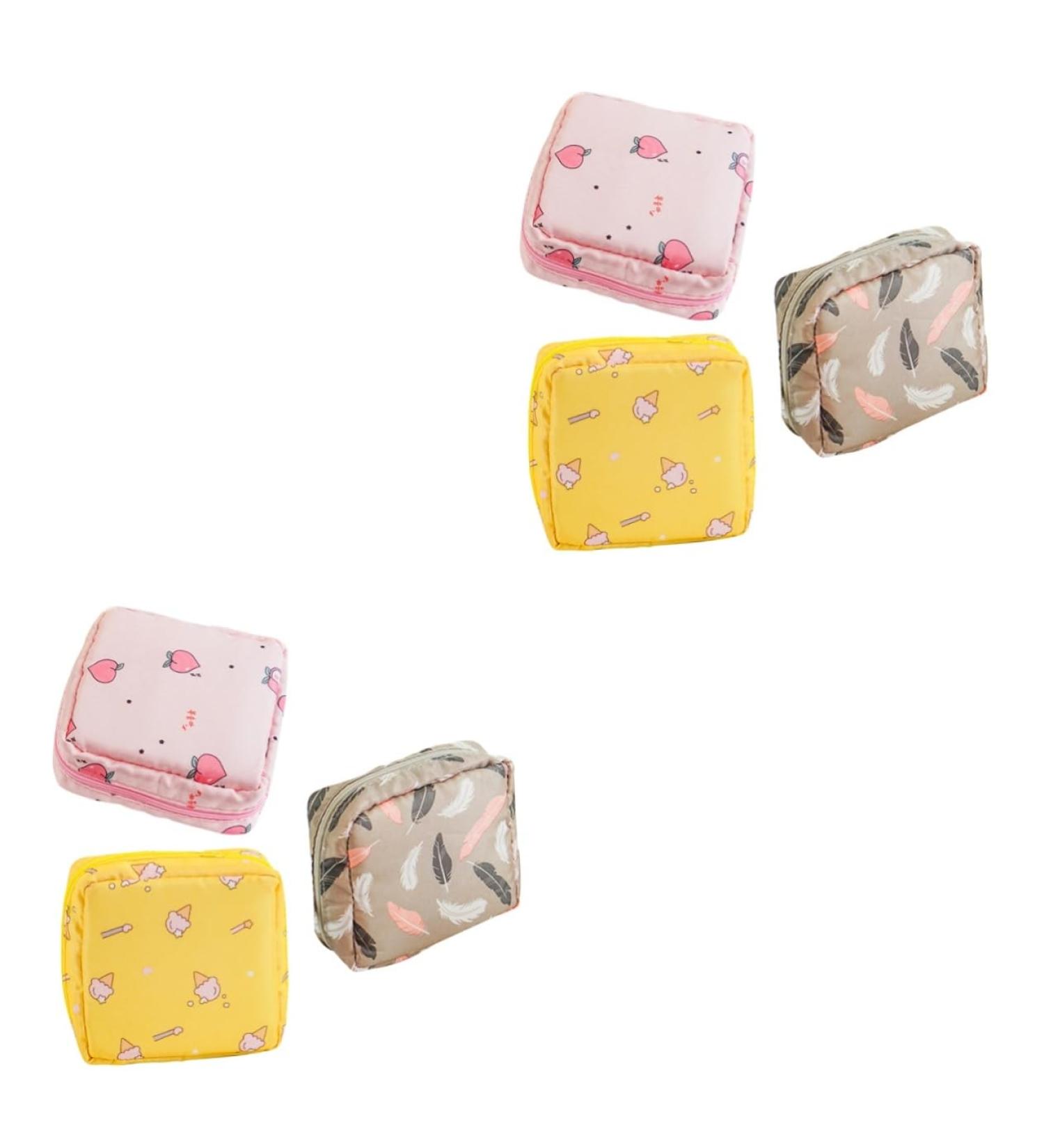 Shop Gleavi 6 PC Storage Bags - Stylish Tampon & Period Pockets for Girls | Travel Organizer for Pads & Towel - Durable Oxford Fabric - Buy Online on GoSupps.com