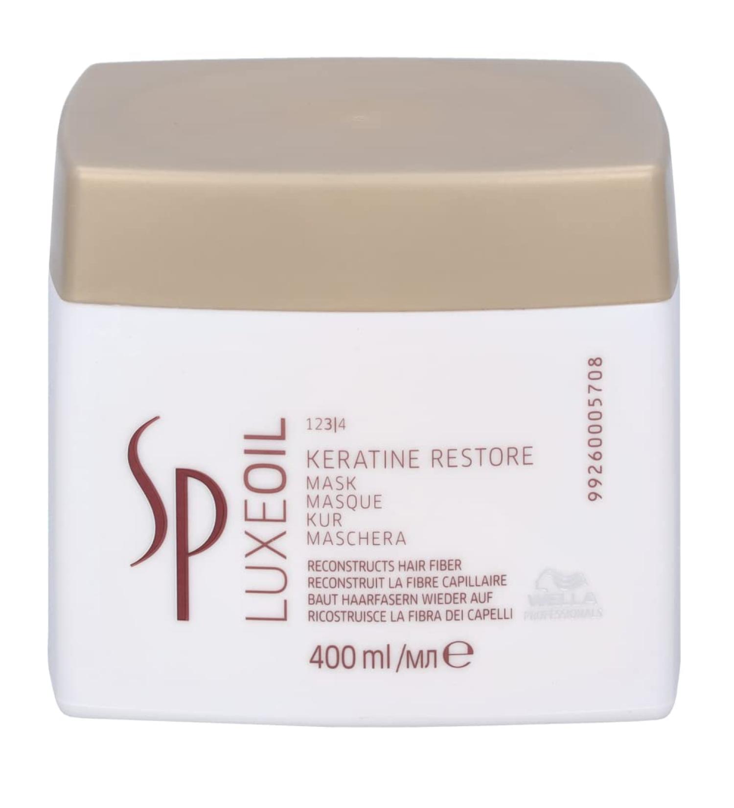 Buy Wella SP Luxe Oil Keratin Restore Mask 400ml - Nourishing Hair Treatment for Softness & Shine | International Shipping Available - Buy Online on GoSupps.com