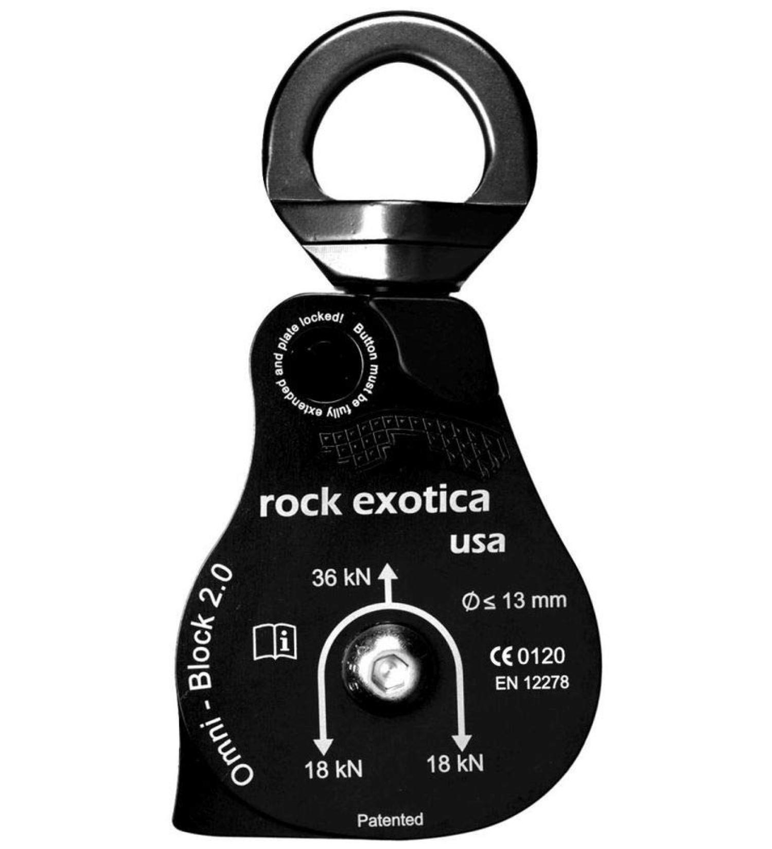 Rock Exotica Omni-Block 2.0" Swivel Pulley Black One Size