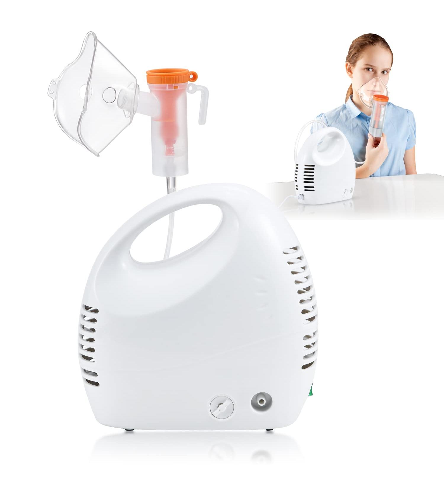 Nebulizer Machine for Adults and Kids - Portable Jet Nebulizer with Complete Set of Accessories and Compressor System for Home Use - Black - Buy Online on GoSupps.com
