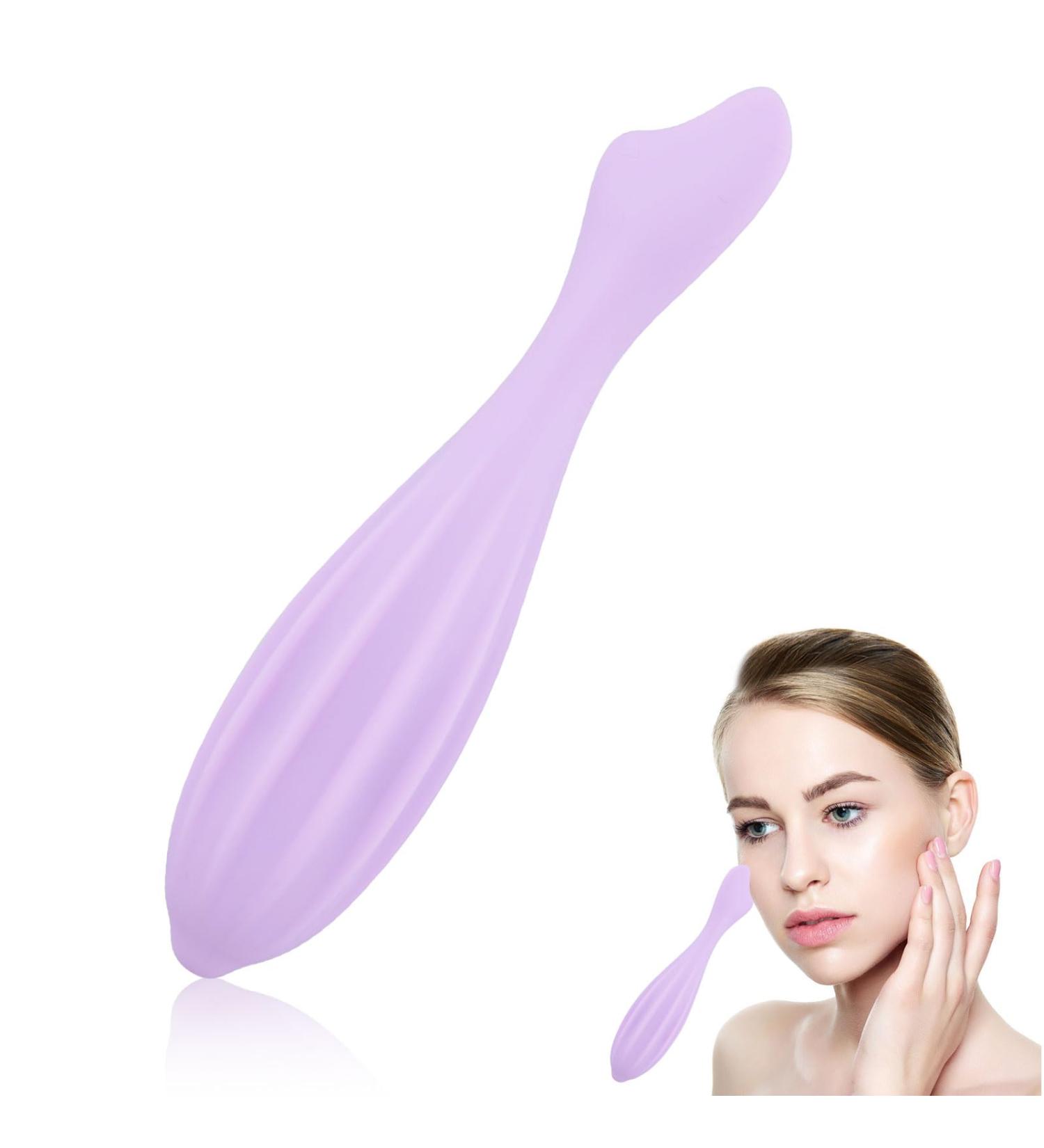 Face Massage Scooter - Silicone Facial Device for Body & Face Contouring Skin Care Tool to Reduce Tiredness for Women - Purple - Buy Online on GoSupps.com