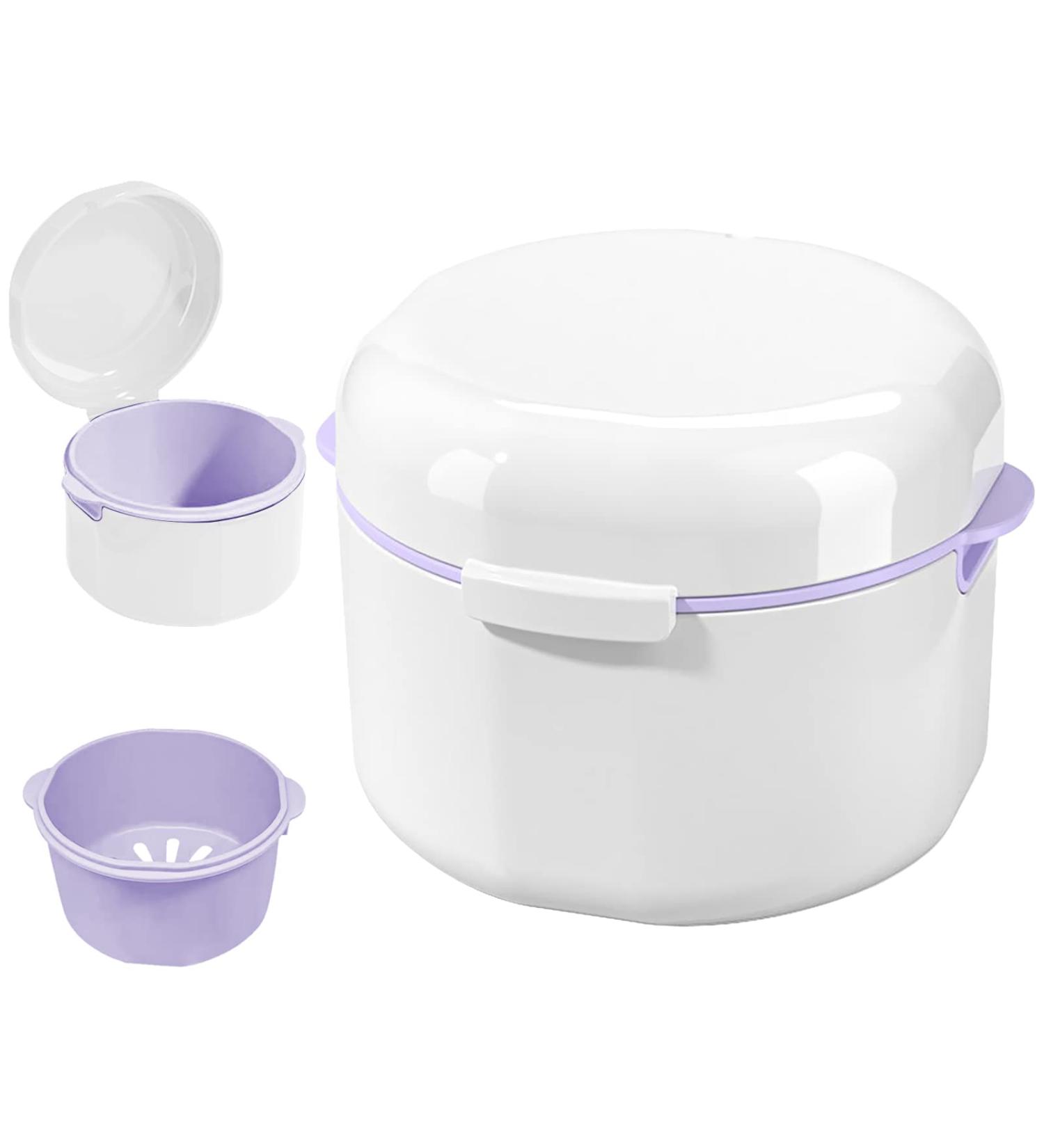 Buy GMedHC Braces & Prosthetic Dinner Cover | Portable Double-Layer Cleaning Box for Orthodontic Brackets - Buy Online on GoSupps.com