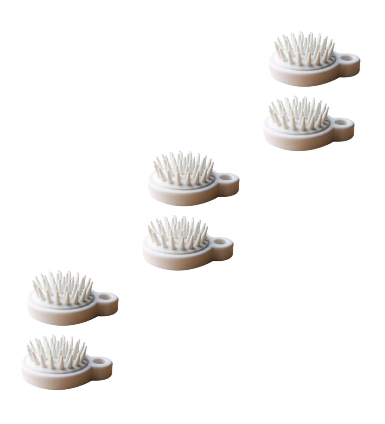 Beavorty 6-Pack Hair Wash Shampoo Brush Scalp Stimulating & Bathing Scrubber for Enhanced Cleansing Perfect Bathroom Accessory for Massage & Hair Care - Buy Online on GoSupps.com