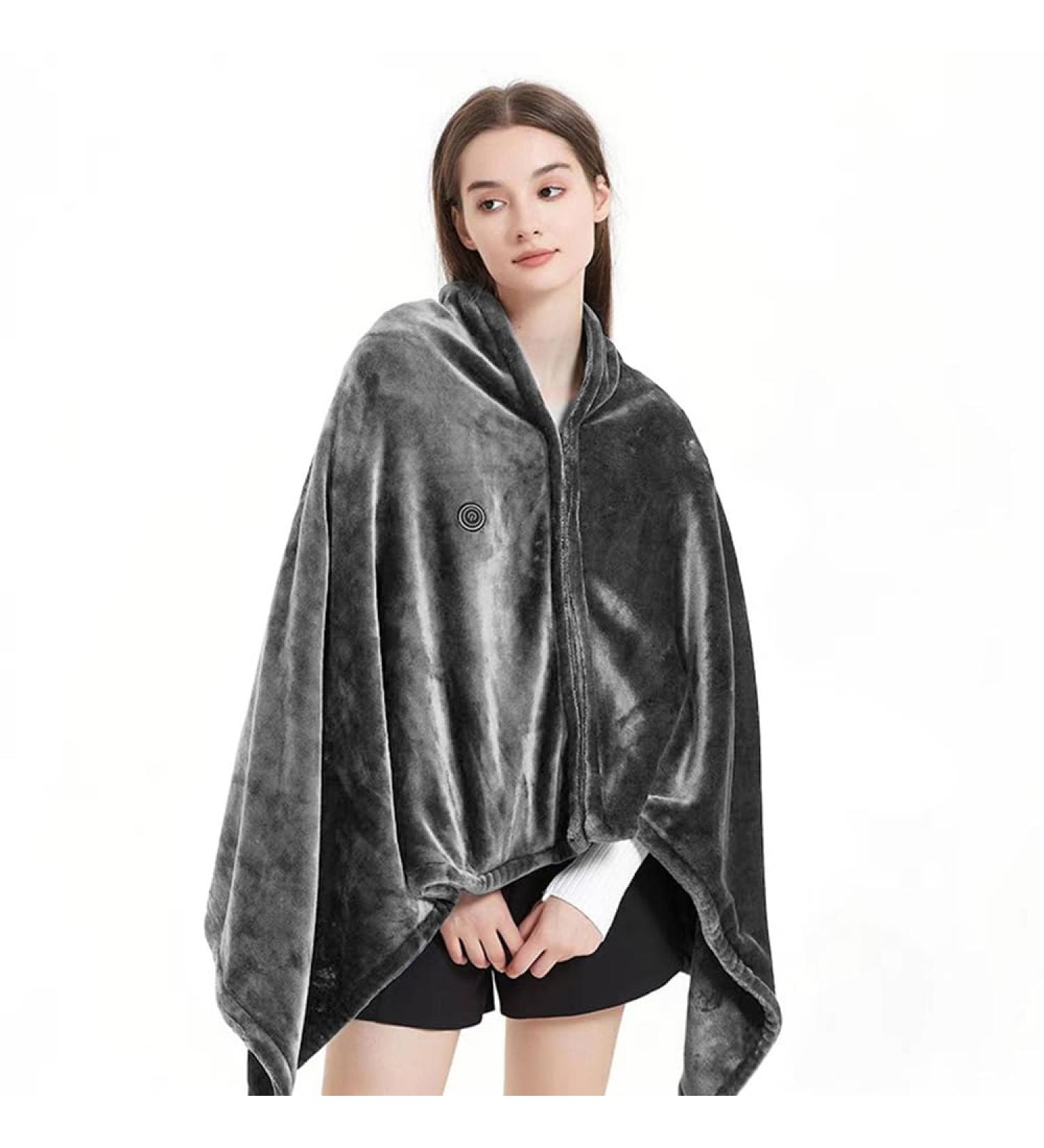 Portable Double-Sided Flannel Heating Ceiling - USB Thermal Blanket with 3 Temperature Settings & Overheat Protection | Ideal for Home Office & Outdoor Use - Buy Online on GoSupps.com