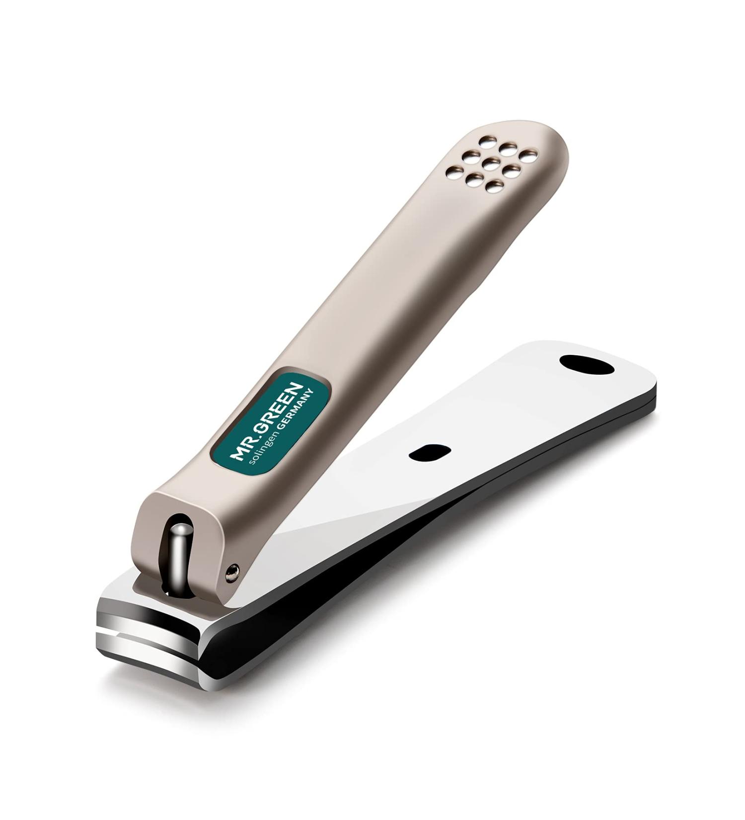 MR.GREEN Stainless Steel Nail Clippers with Curved Blades and Nail File - Medium Size - Buy Online on GoSupps.com