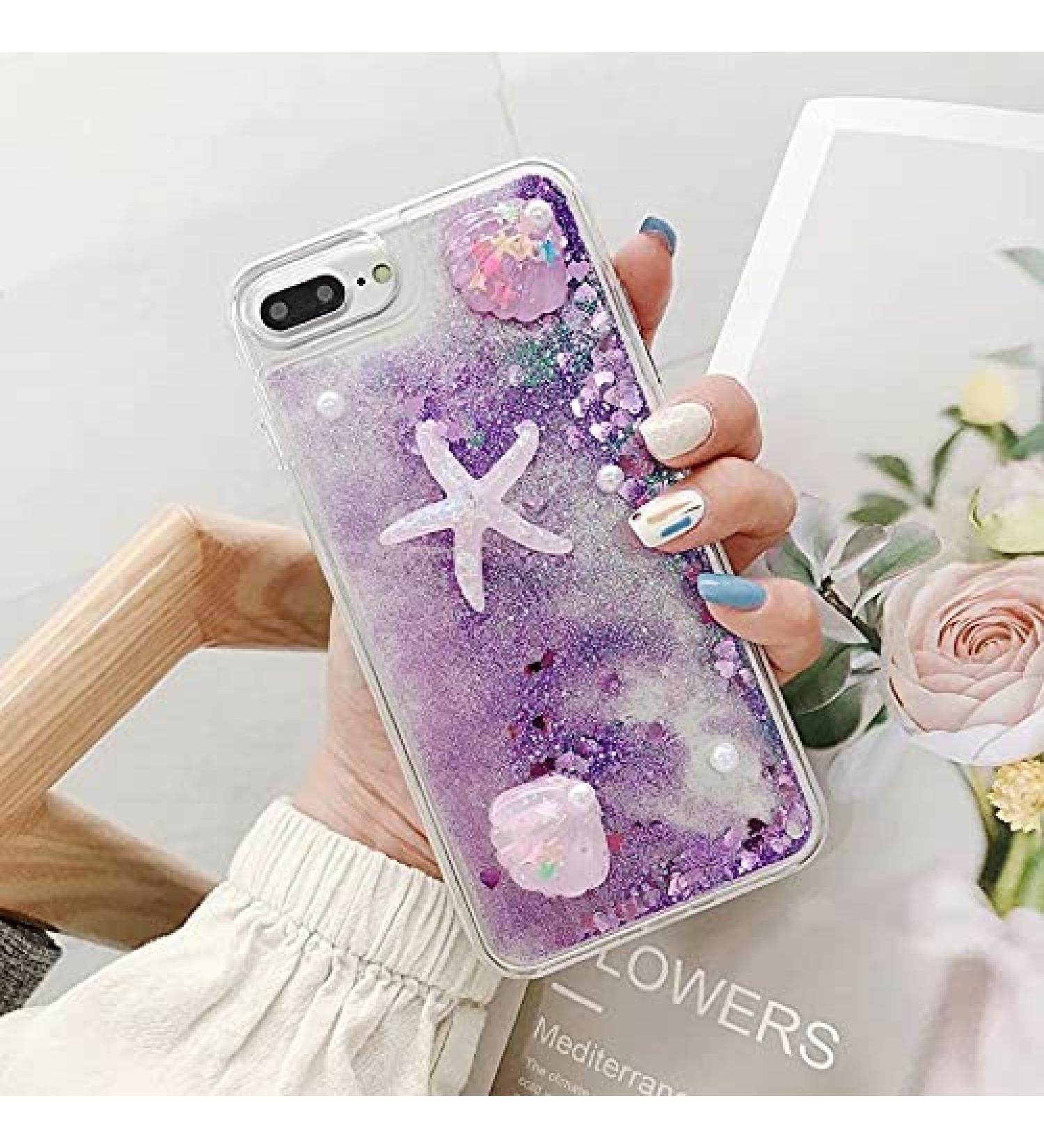 Miagon Liquid Quicksand Case for Xiaomi Mi 10T Glitter Floating Sparkle Bling Transparent 3D Cute Case Starfish Purple Xiaomi Mi 10T Starfish Purple - Buy Online on GoSupps.com