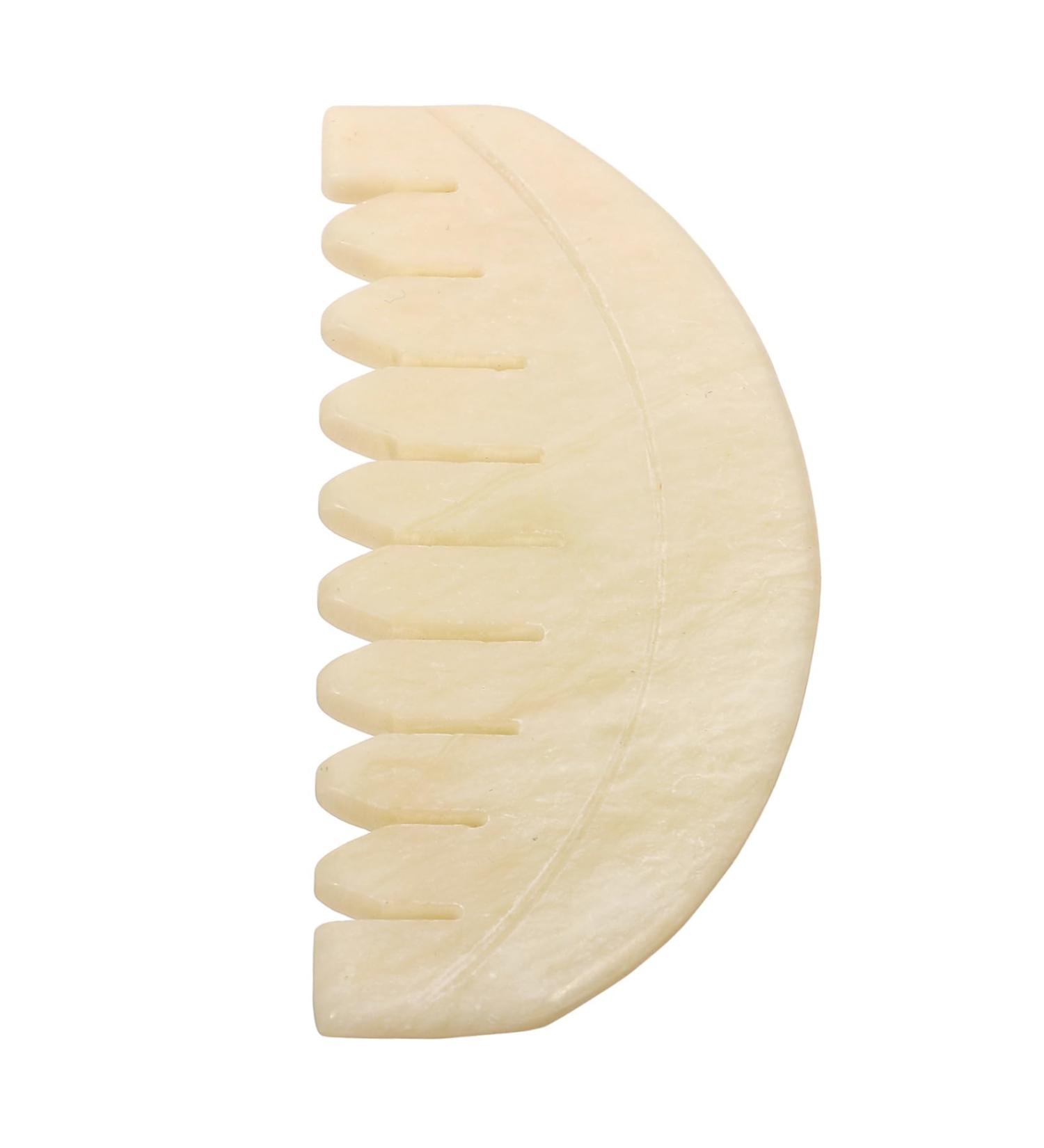 Stewart Jade Comb - Scalp Massage Gua Sha Hair Tool | Wooden Body Massage Comb | Creative & Simple Massage Device for Relaxation - Buy Online on GoSupps.com