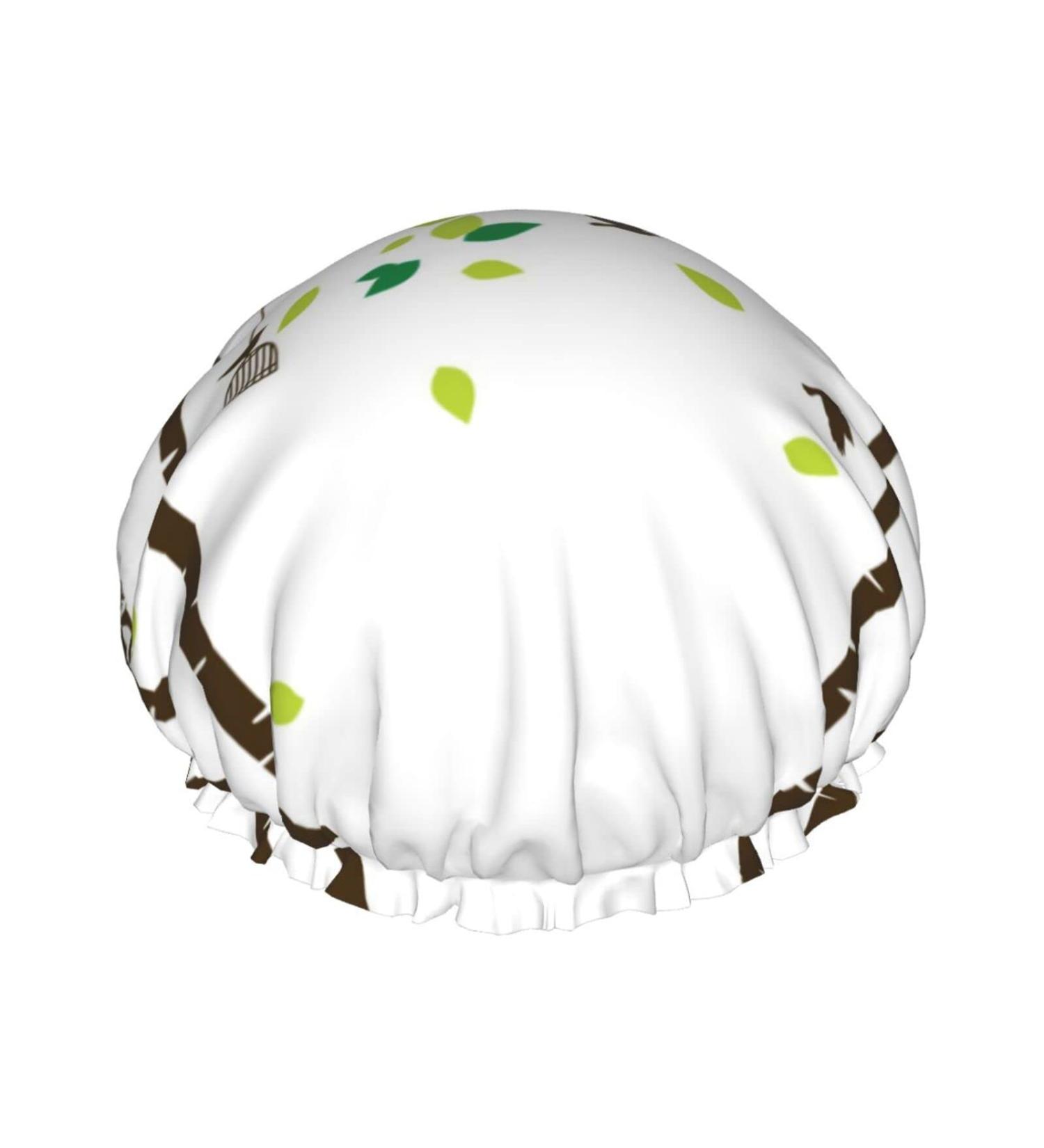 Jungle Printed Waterproof Shower Cap - Fits All Head Sizes and Hair Textures - Buy Online on GoSupps.com