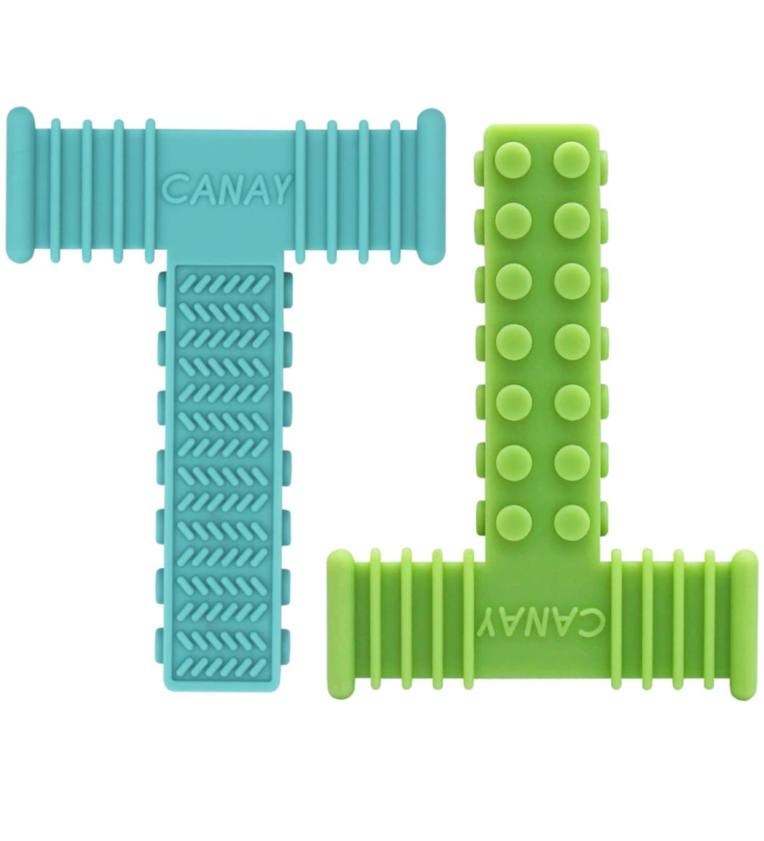 Sensory Chew Toys for Autistic Children (0-12 Years) - Silicone Teether Set for ADHD SPD, Oral Motor Stimulation - 2 Pack with 3 Textures - Buy Online on GoSupps.com