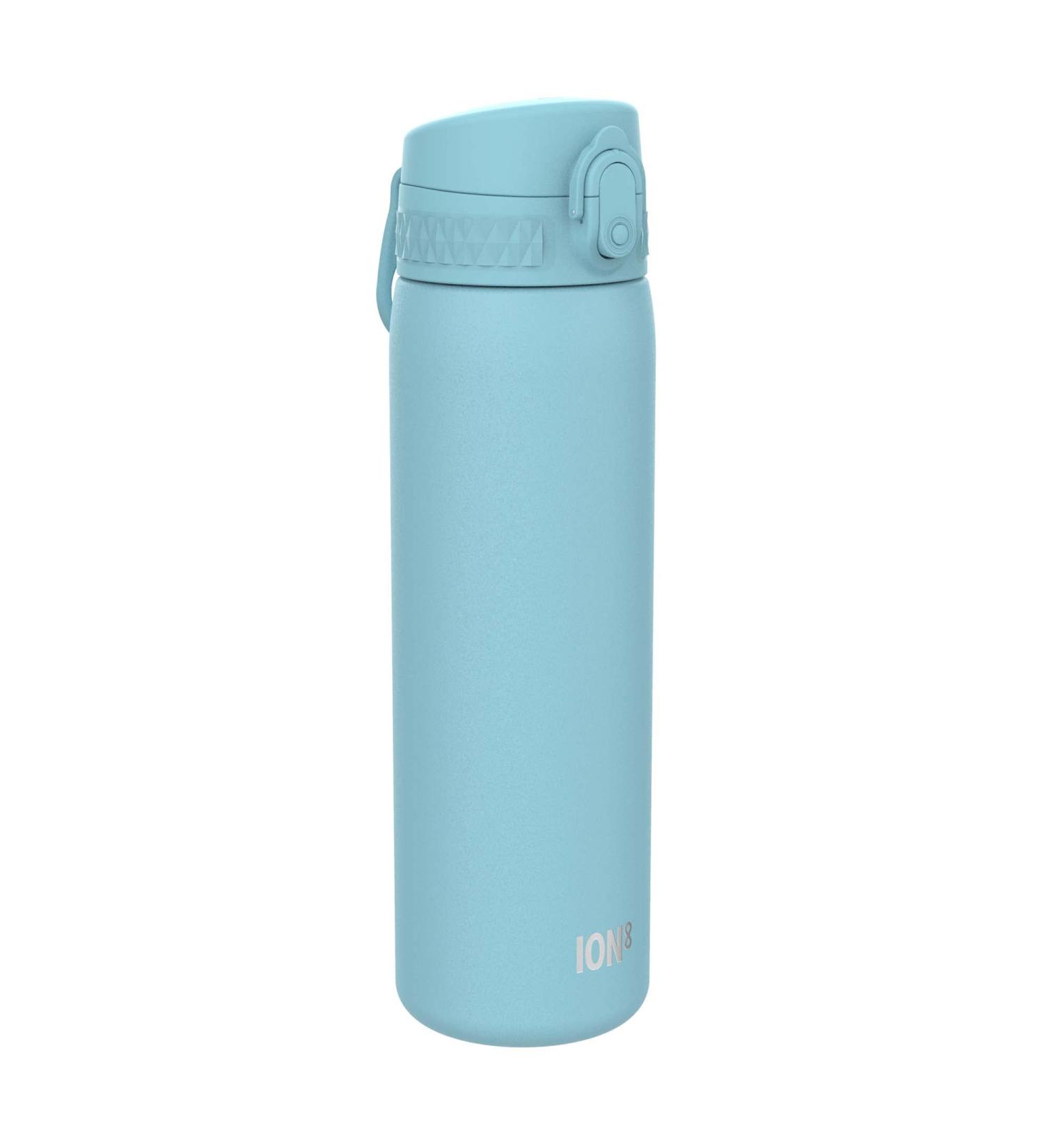 Ion8 Leak Proof Slim Stainless Steel Water Bottle - Alaskan Blue 600ml (20oz) - Buy Online on GoSupps.com