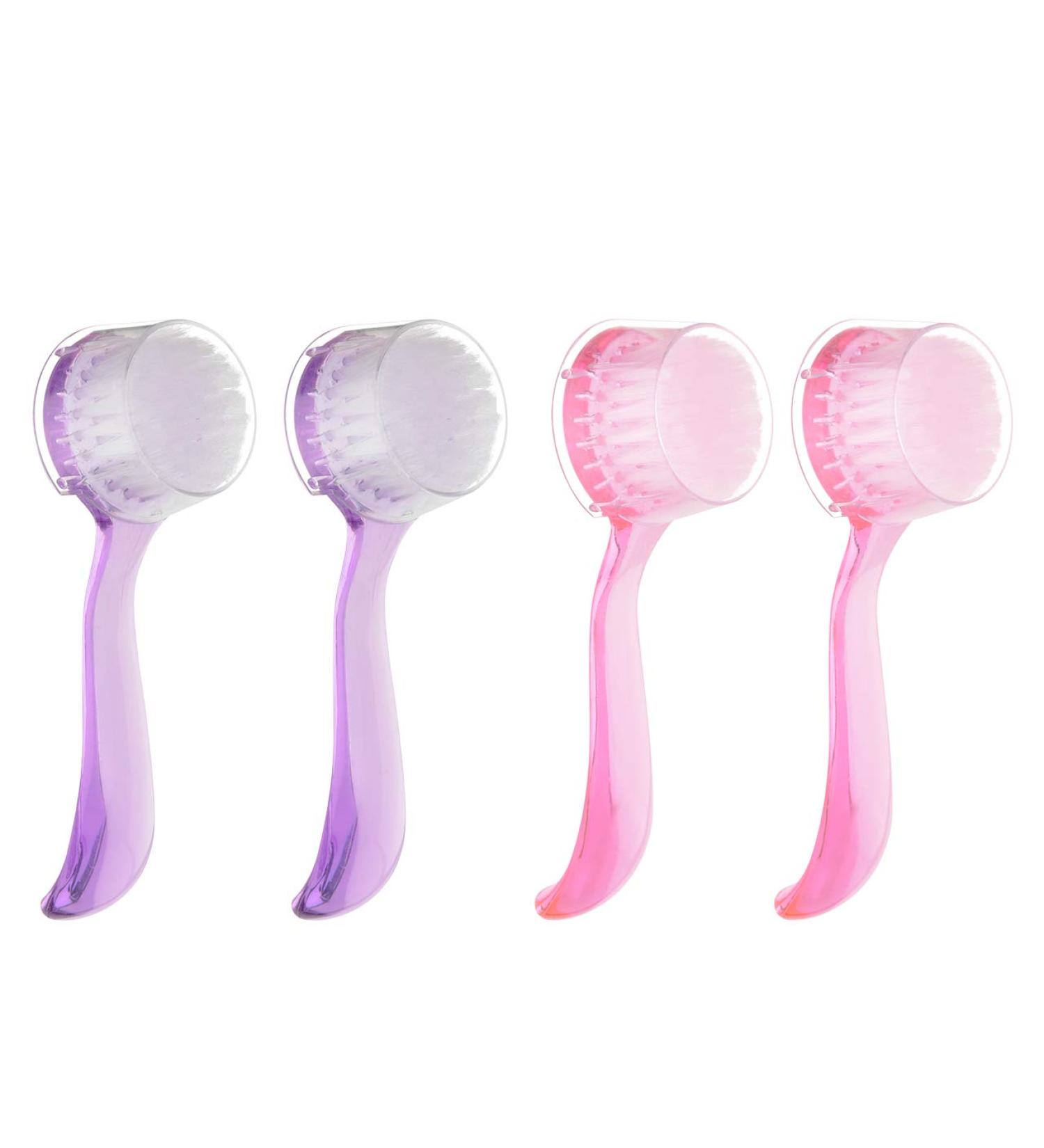 CM Pack of 4 Nail Cleaning Brushes - Manicure Fingernail Scrubbing Brushes with Long Handle - Buy Online on GoSupps.com