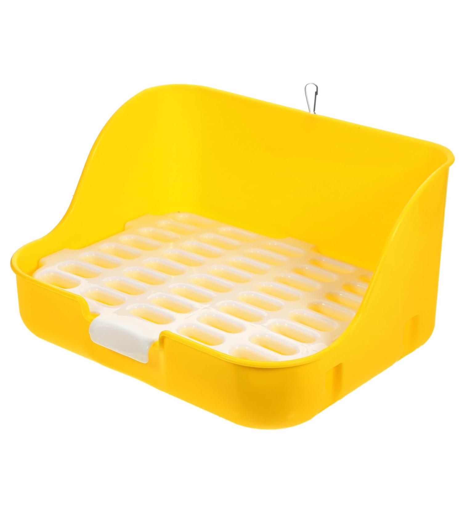 CORHAD Box Rabbit Toilet Pet Toilet Bunny Toilet Pet Supply Pet Training Corner Bunny Potty Rabbit Potty Pet Pee Toilet Pet Drawer Potty Pet Potty Pet Litter Tray Little Pig Pee Toilet 28.5X23.5X15.5CM Yellow - Buy Online on GoSupps.com