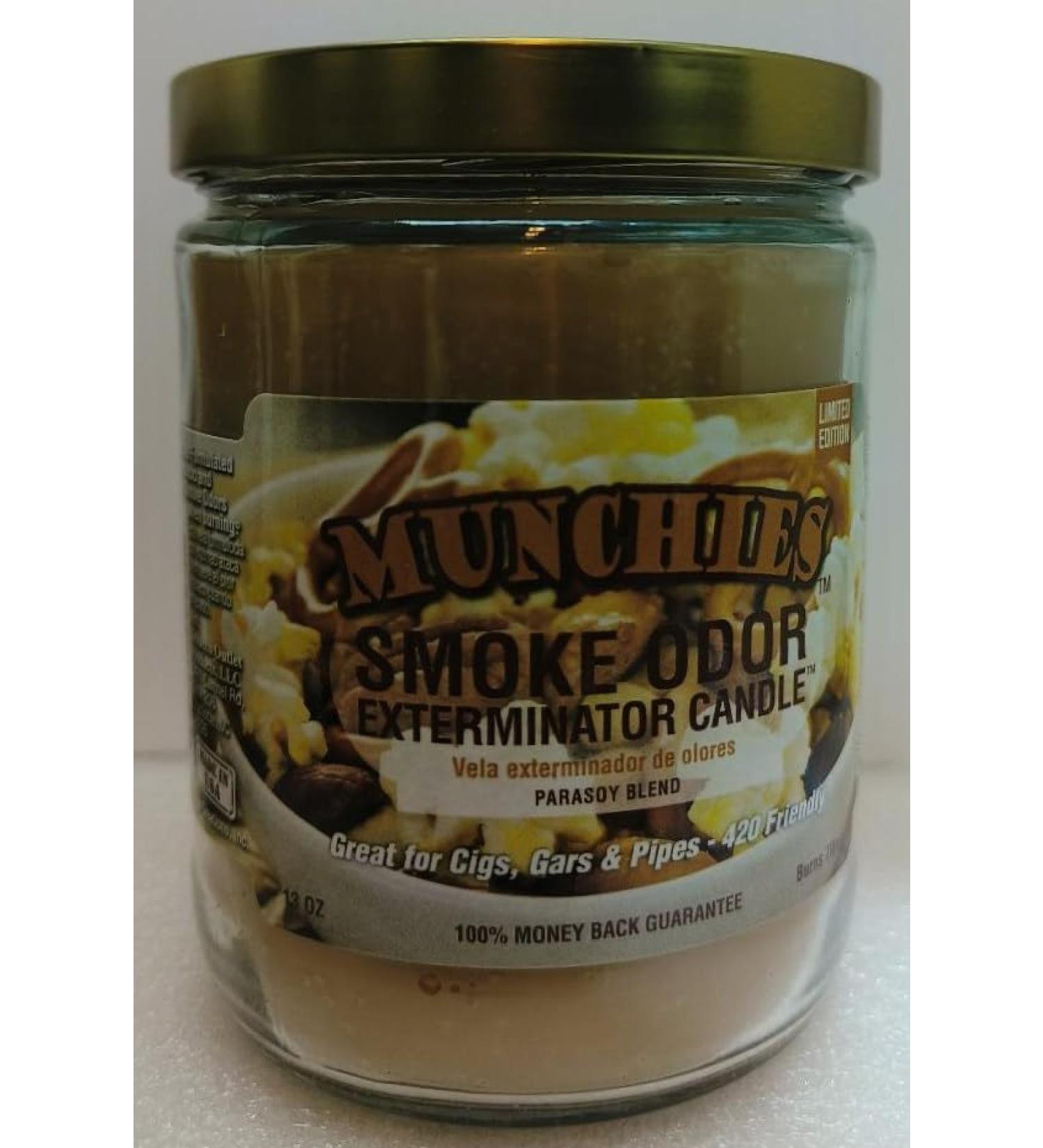 Smoke Odor Exterminator Candle - 13oz Munchies Scent - International Shipping Available - Buy Online on GoSupps.com