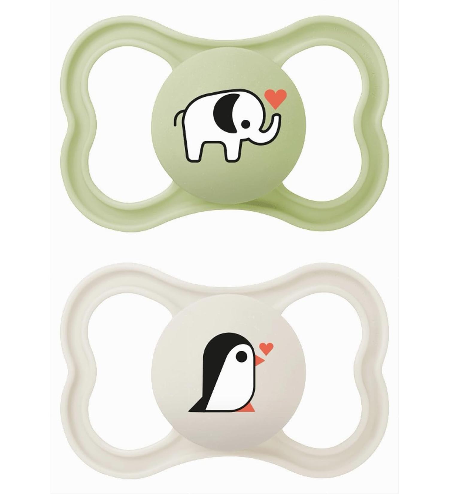MAM SUPREME S282 Pacifier Set | Extra Soft SkinSoft Silicone for Sensitive Skin | Ideal for 6+ Months | International Shipping Available - Buy Online on GoSupps.com