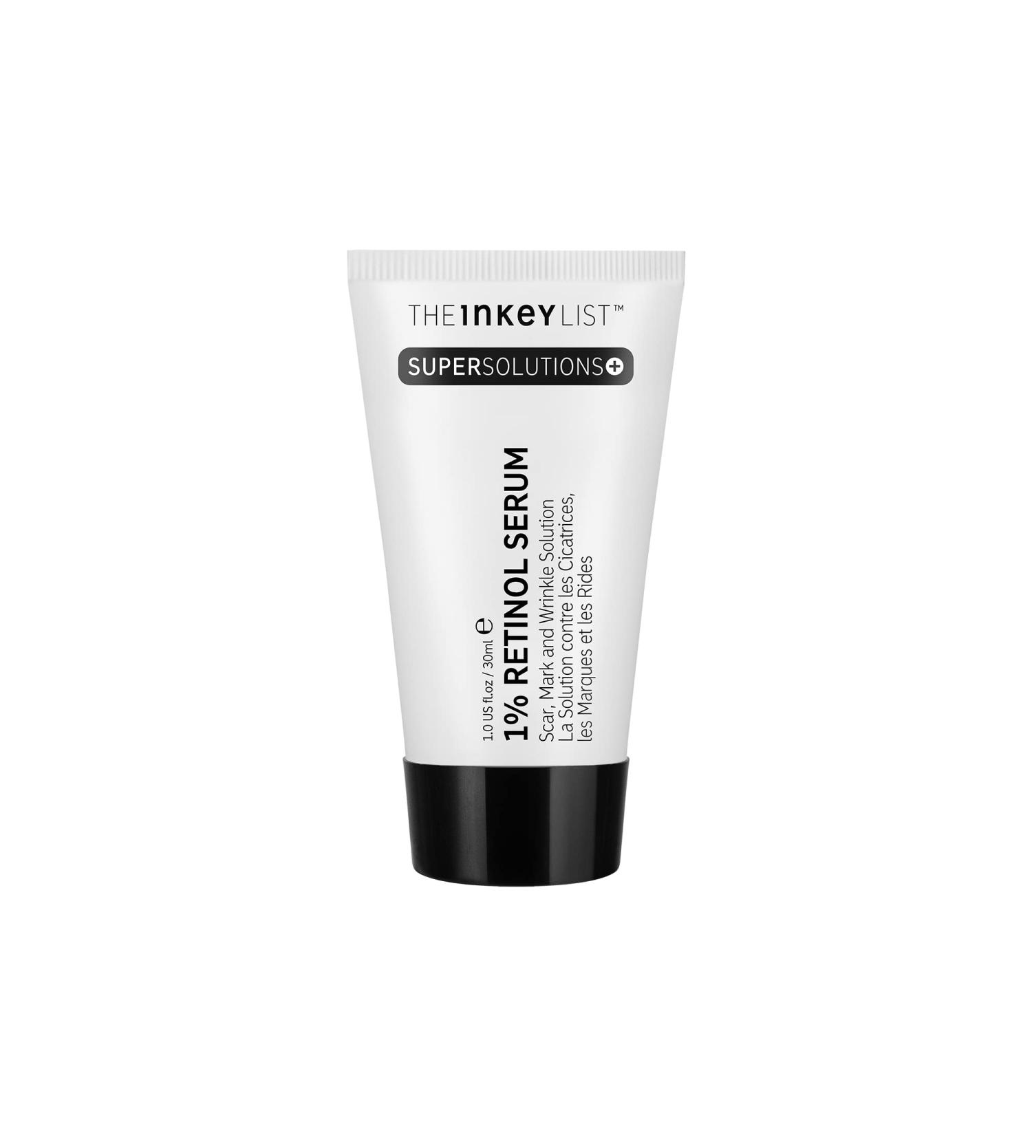 INKEY List SuperSolutions 1% Retinol Serum for Face & Neck - Reduces Scars Wrinkles & Improves Skin Tone | Healthy-Looking Skin - 1.01 fl oz - Buy Online on GoSupps.com