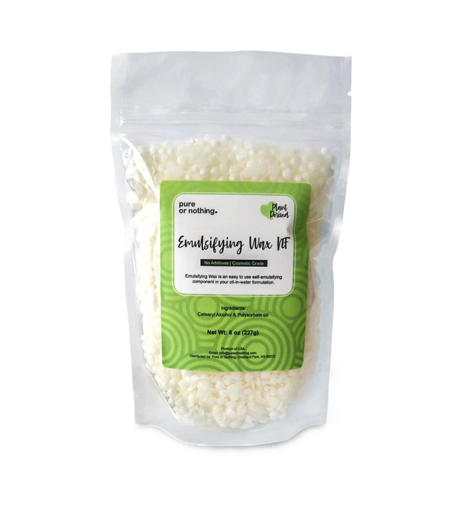 Non-GMO Emulsifying Wax NF Pastilles - 8 oz. | 100% Natural Plant Derived | Cosmetic Grade for Lotion Making | Made in USA - Buy Online on GoSupps.com