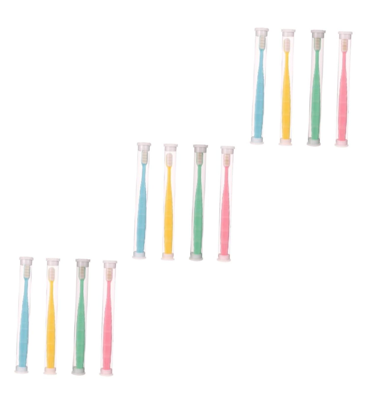 Beavorty 12-Piece Micro Nano Hairy Toothbrush Set - Oral Care in 3 Colors for Healthy Gums - Buy Online on GoSupps.com