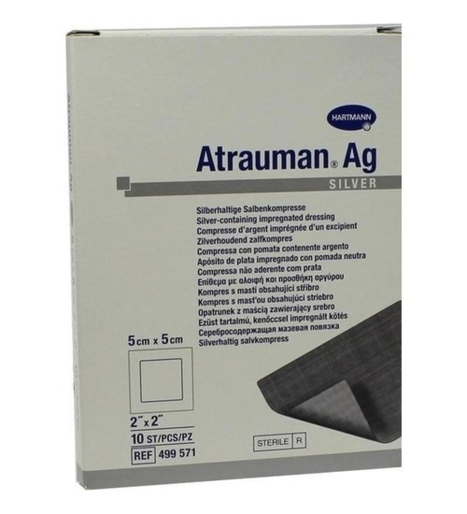 ATRAUMAN Ag 5x5 cm sterile compresses 10 pcs