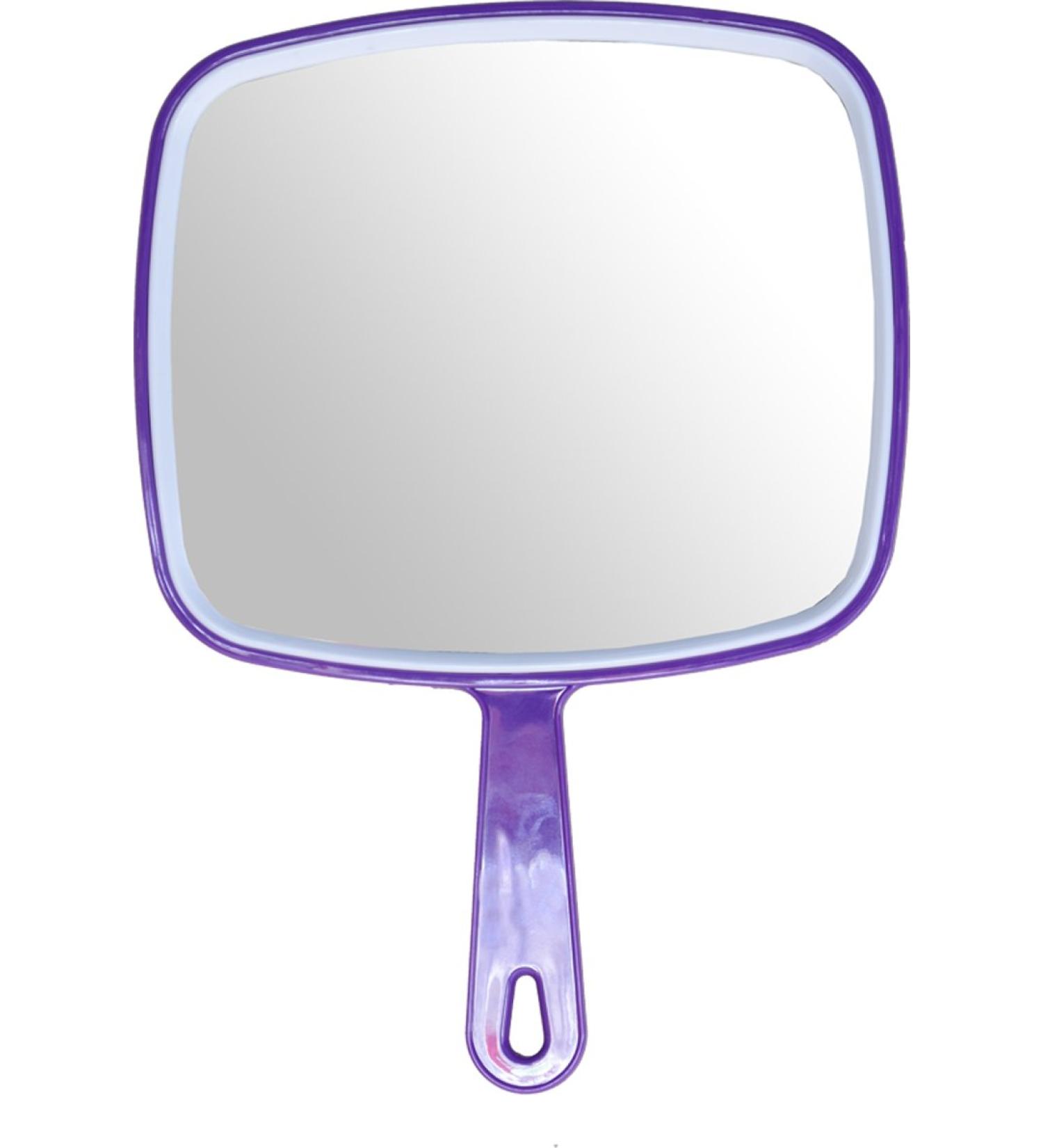 Hair dressing salon professional PURPLE hand held mirror