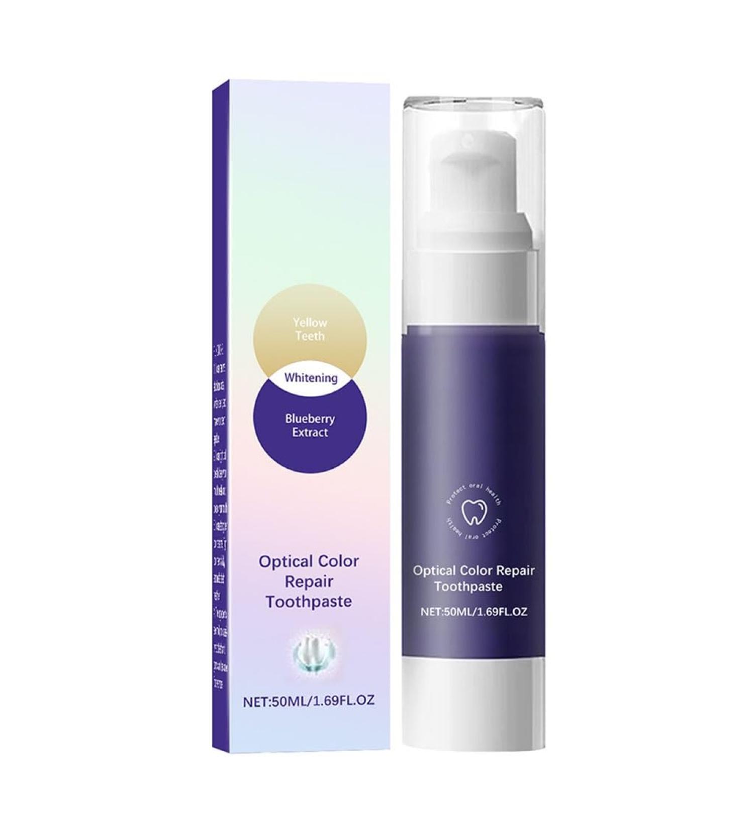 Purple Bright White Toothpaste Whiten Teeth Reduce Yellow Stains Protect Enamel and Gently Prevent Acid Erosion(2pcs) - Buy Online on GoSupps.com