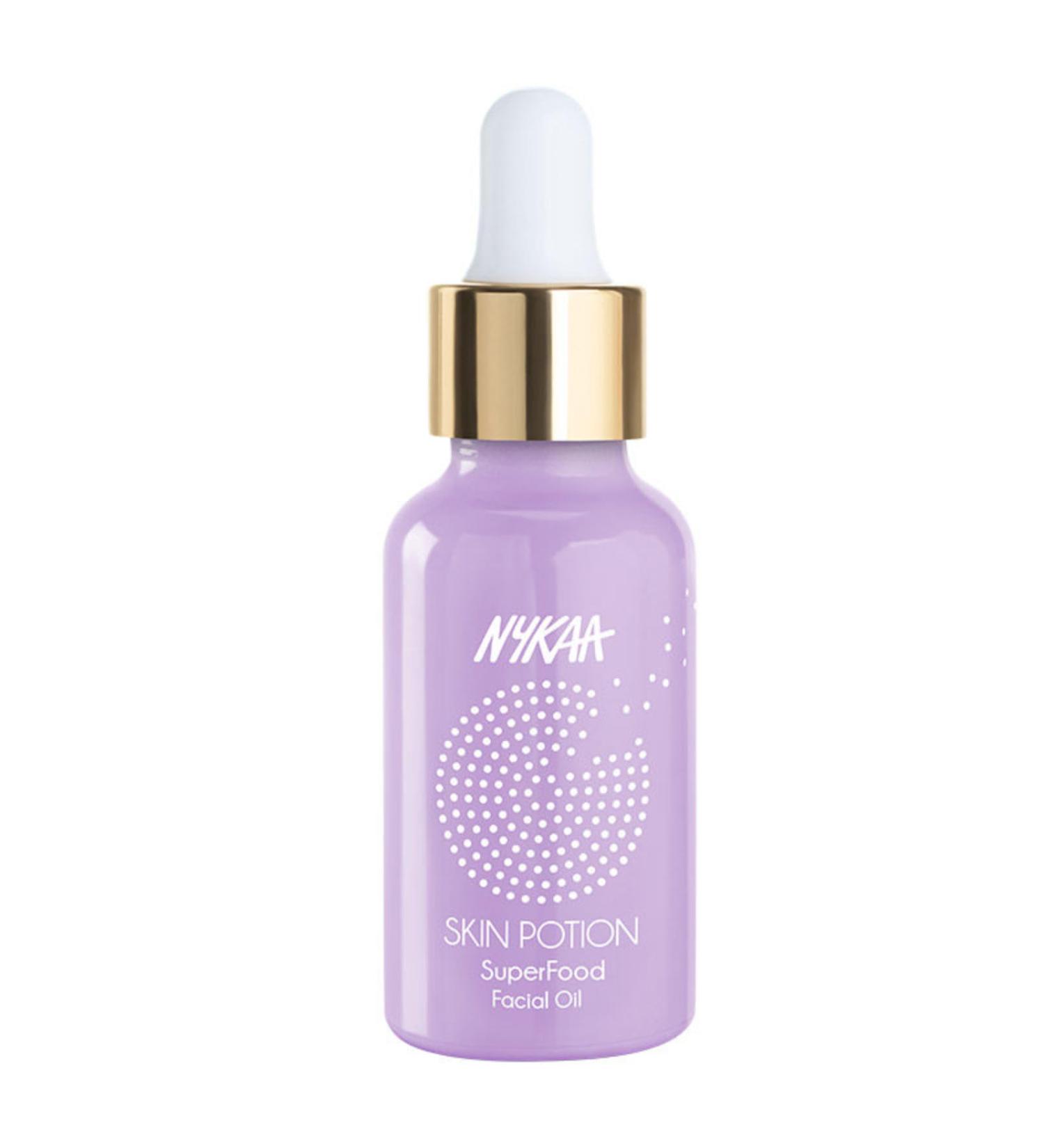 Nykaa Naturals Skin Potion Superfoods Facial Oil - Hydrating & Fortifying Face Oil for Dry Skin - Clear Clogged Pores - 1 oz International Shipping - Buy Online on GoSupps.com