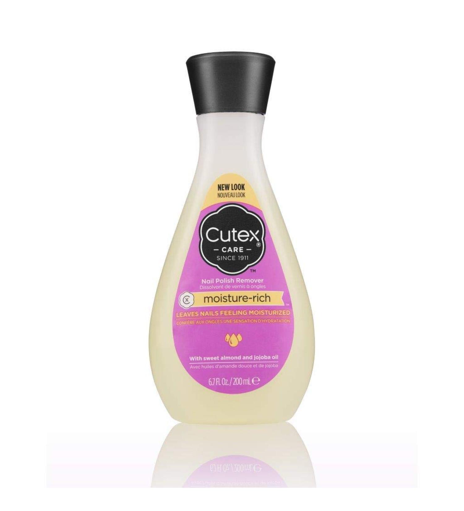 Cutex Moisture-Rich Nail Polish Remover 6.7 oz - Sweet Almond & Jojoba Oil - Buy Online on GoSupps.com