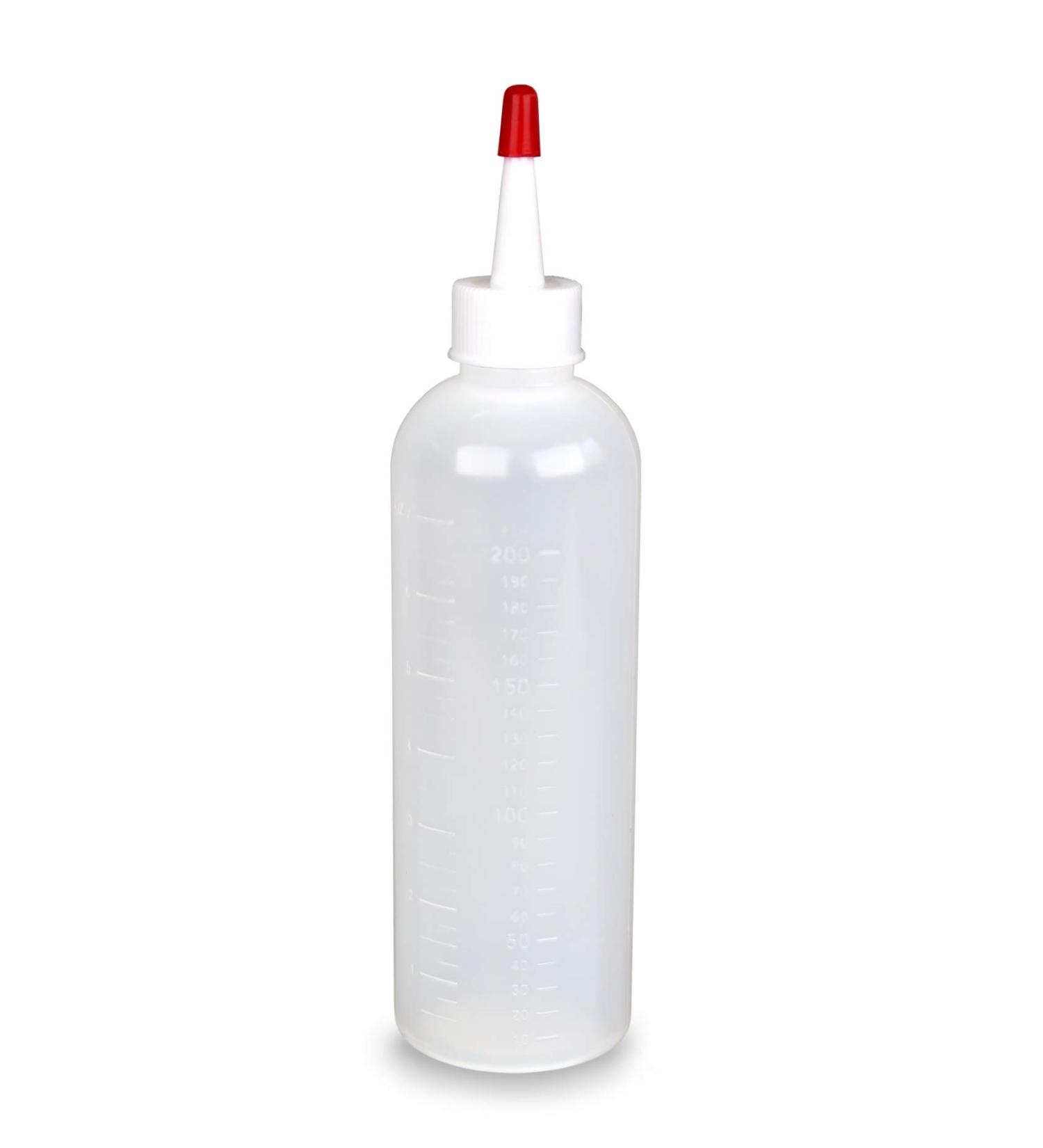 Tredoni 210ml Hair Dye Applicator Bottle Nozzle + Lid - Measuring Dye Bottle Press