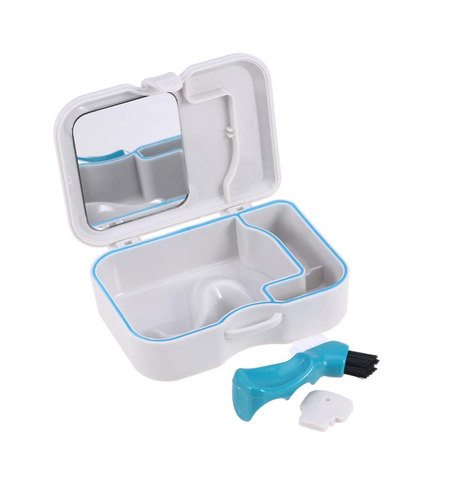 Buy Healifty False Teeth Container Set | Denture Storage with Mirror & Brush - International Shipping Available - Buy Online on GoSupps.com