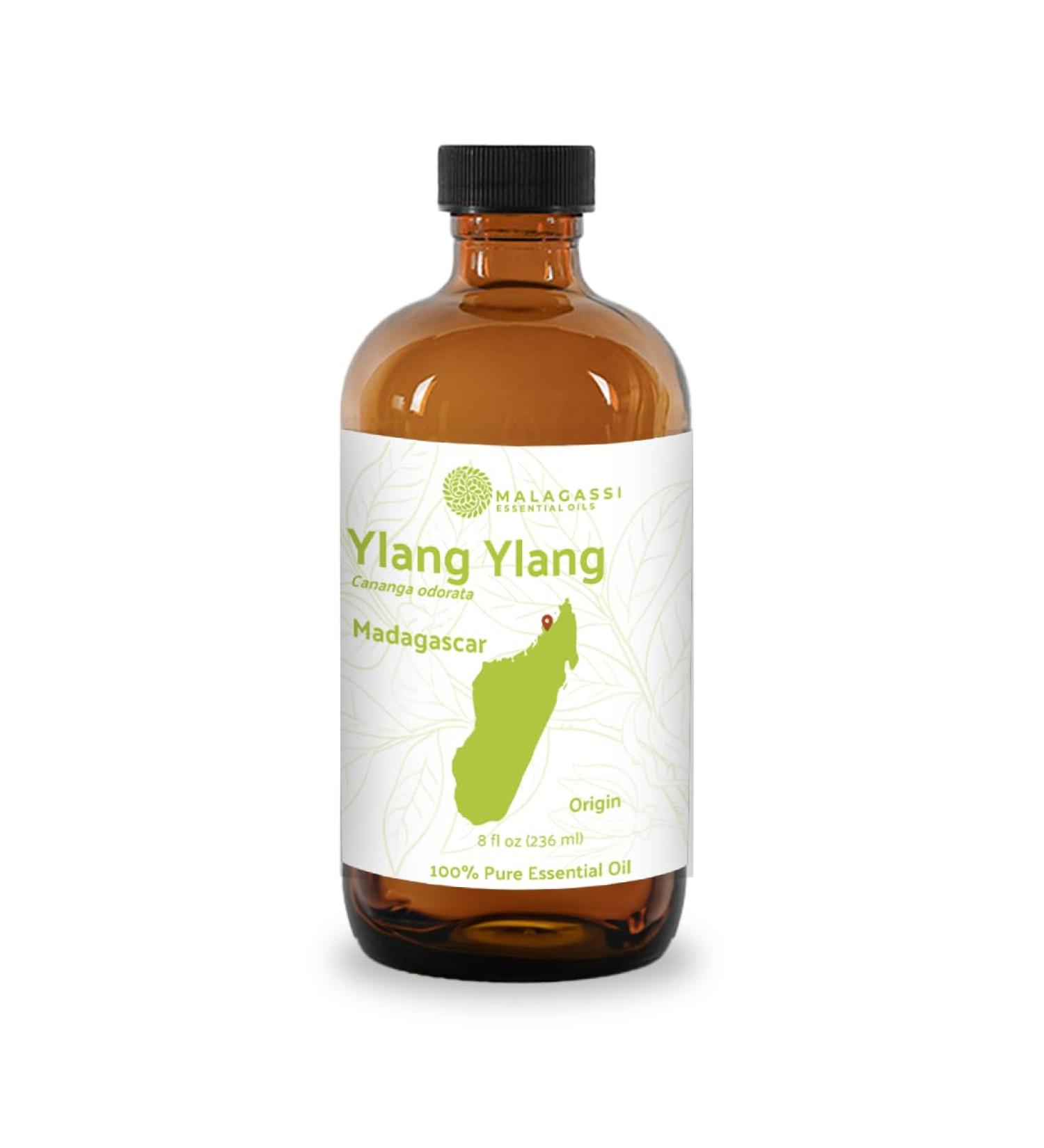 Ylang Ylang Essential Oil - 100% Pure Therapeutic Grade 8oz | Malagassi Direct | Best Essential Oils for Diffusers & Home Use - Buy Online on GoSupps.com