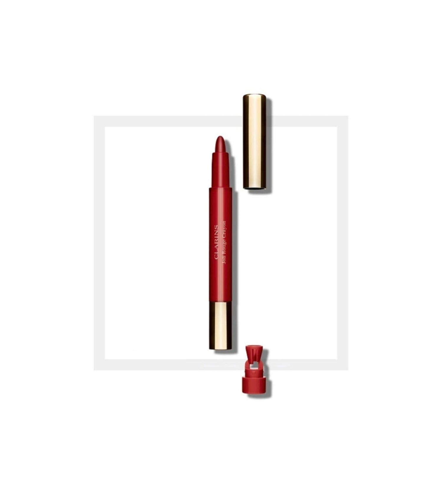 Clarins Joli Rouge Lip Crayon | 2-In-1 Lip Liner & Filler | Bold Matte Finish | Hydrating Formula | 0.02 Oz - 742C - Buy Online on GoSupps.com