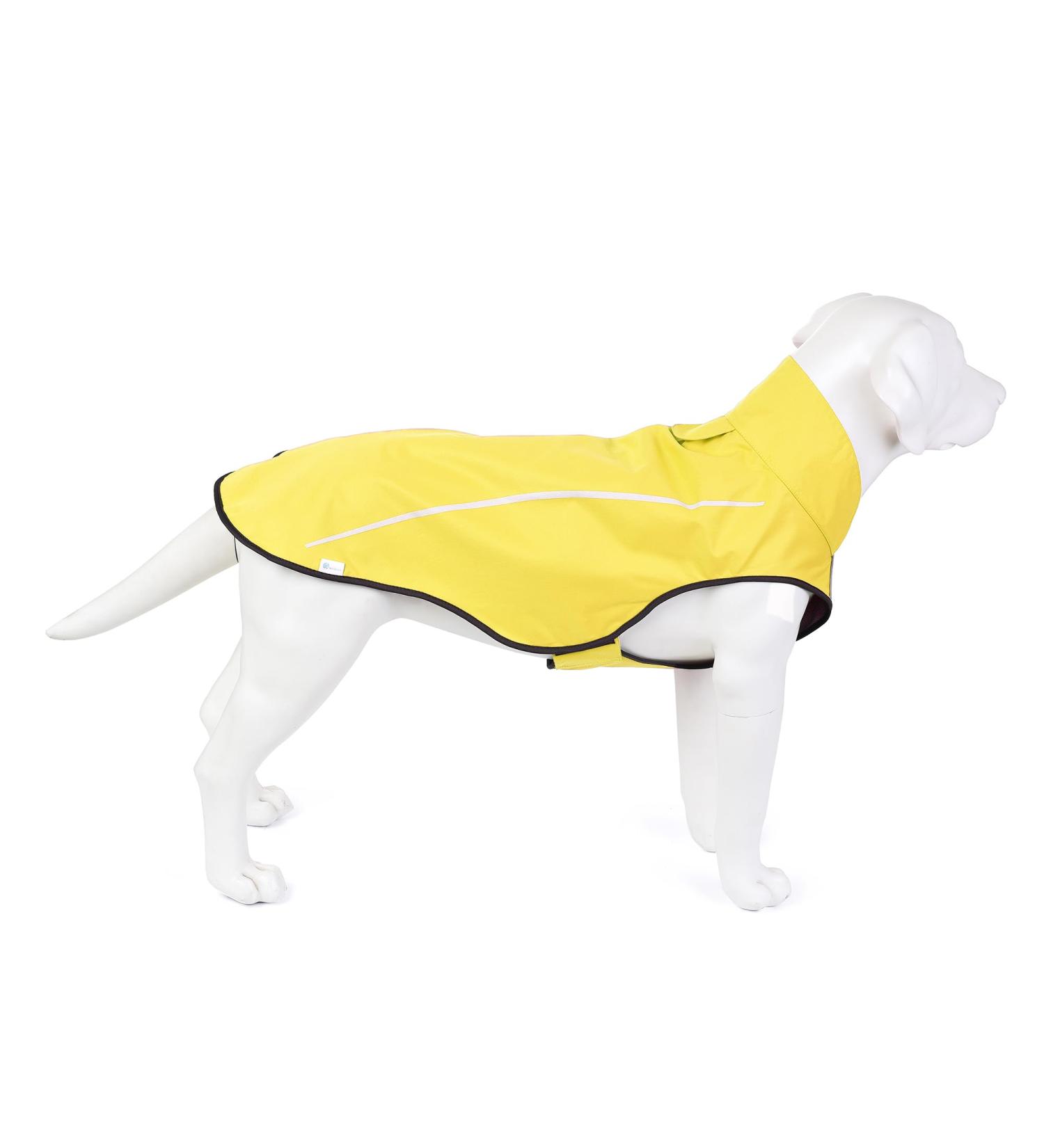 Shop Mile High Life Dog Rain Coat - Adjustable Waterproof Pet Jacket Light Rainwear with Reflective Stripes Large Yellow Size - Buy Online on GoSupps.com
