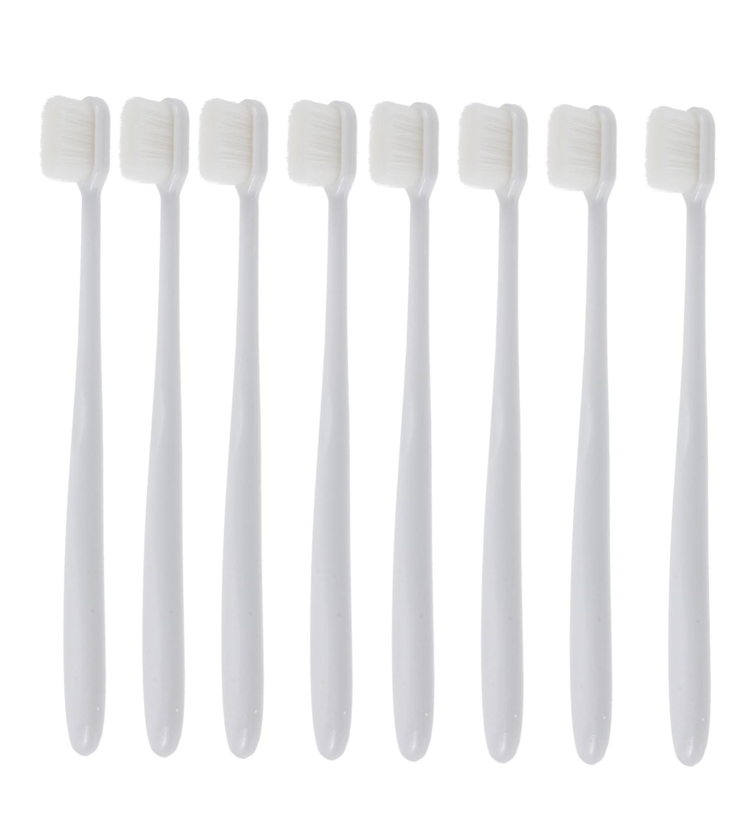 Homsfou 8th Soft Toothbrush | Travel Size Organizer for Kids & Pregnant Women | Gentle Silk Bristles & Long Handle for Effective Cleaning - Buy Online on GoSupps.com