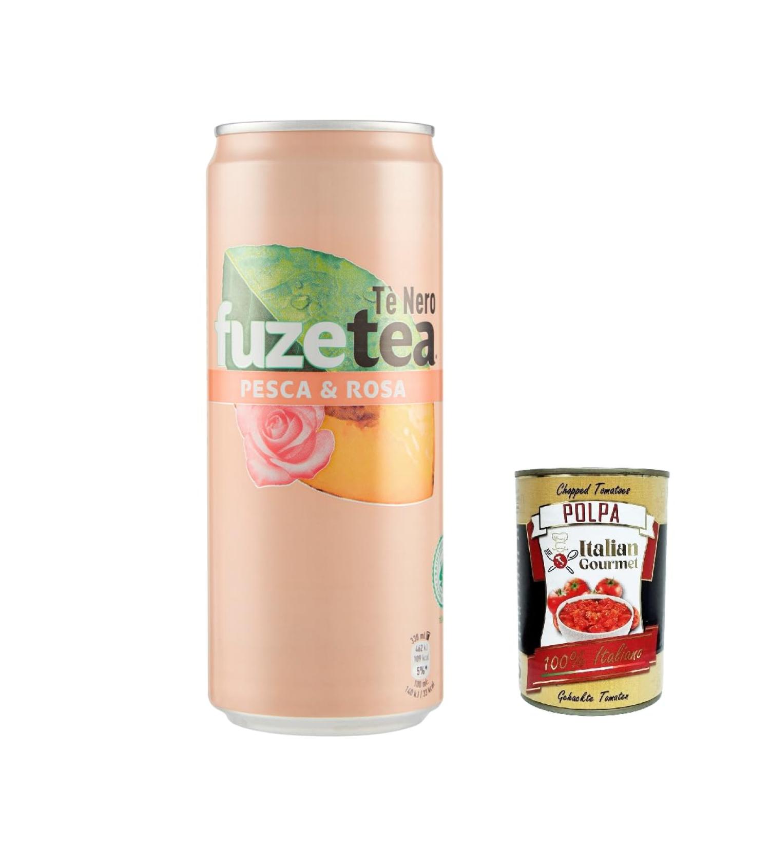  Italian Gourmet E.R. Rosette sleek can 33 cl - Black tea - Peach - 400g - Buy Online on GoSupps.com