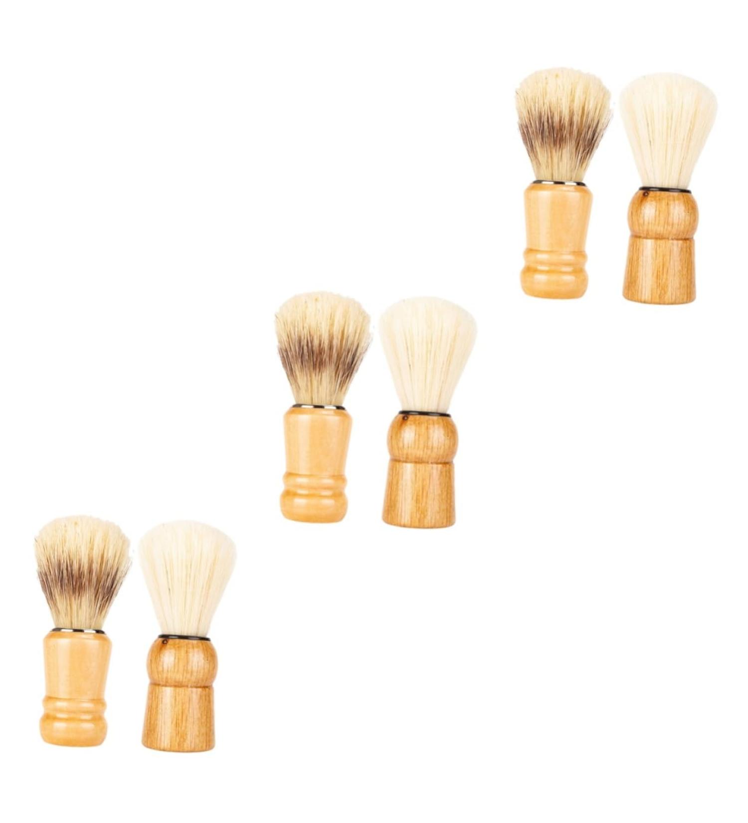 Fomiyes 6 STK Bartbrush | Premium Shaving Brushes & Accessories | Perfect Beauty Gifts for Men - Buy Online on GoSupps.com