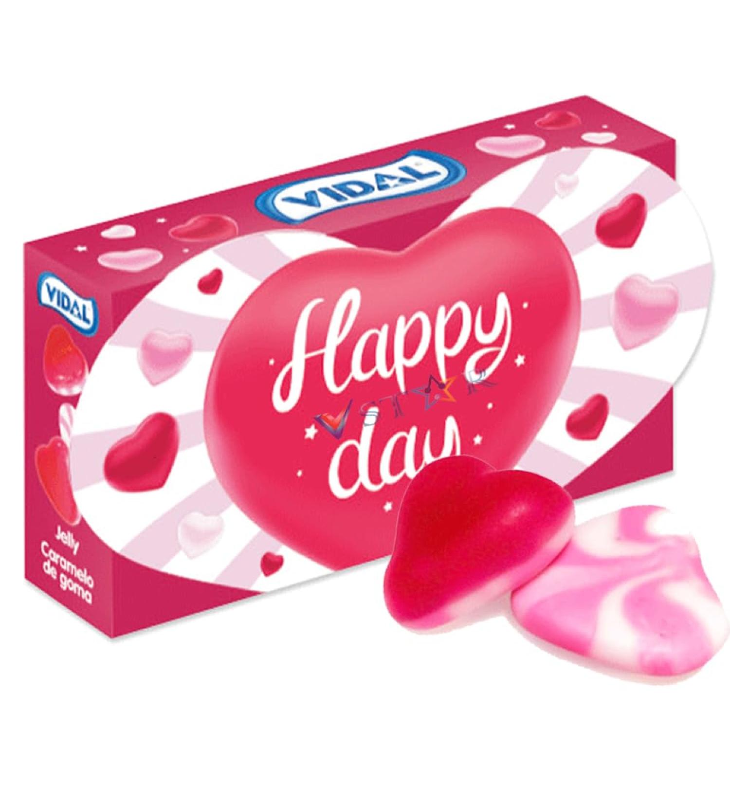 Happy Day jellies Pink & White jelly hearts 80g - Perfect Gift your Loved ones for All Occasion - Buy Online on GoSupps.com
