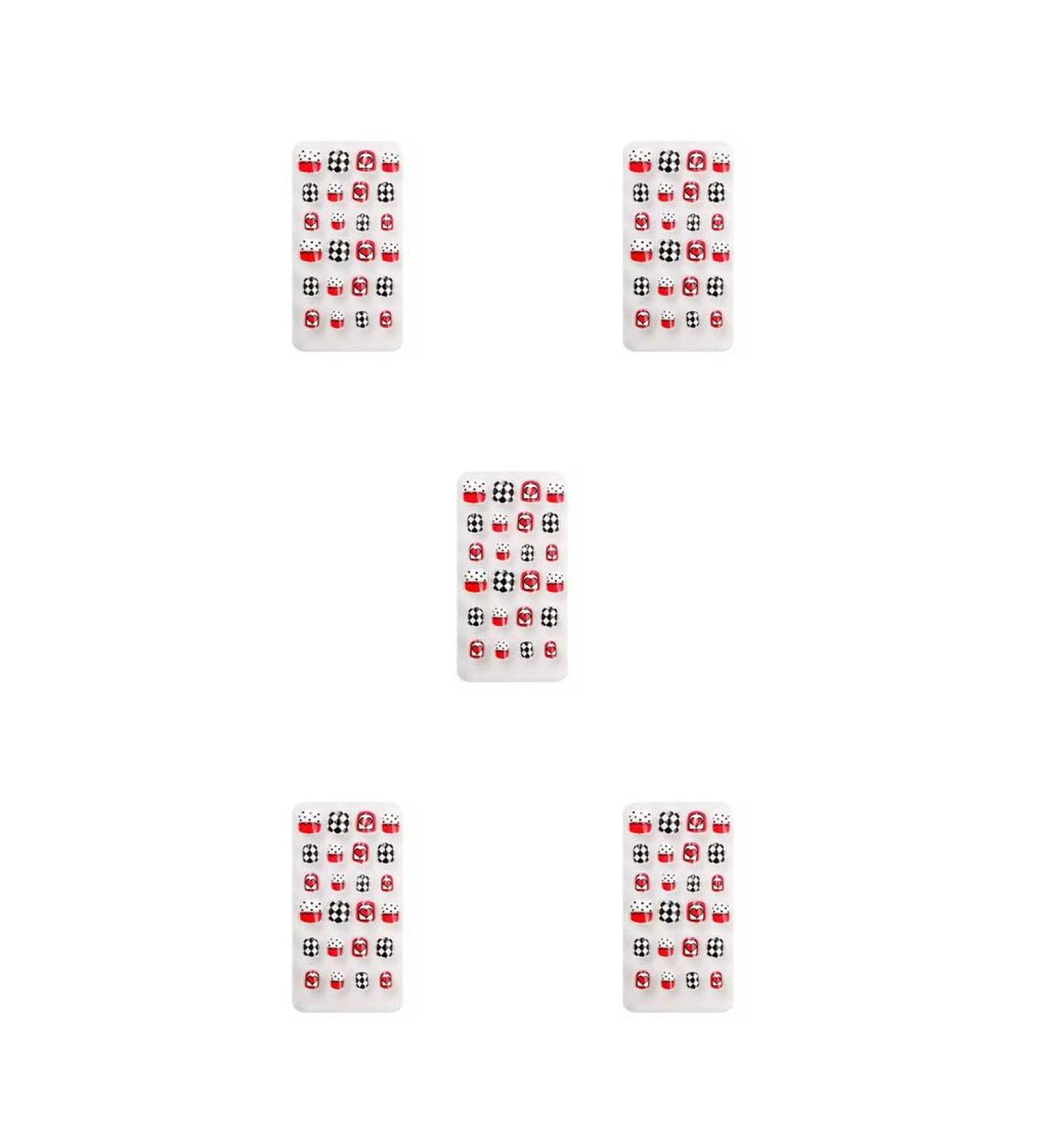 5 Set of 1 Set Color Street Nail Strips Toe Decor Lovely False Fingernails Children Art Decals Beauty Tool DIY Manicure - Buy Online on GoSupps.com