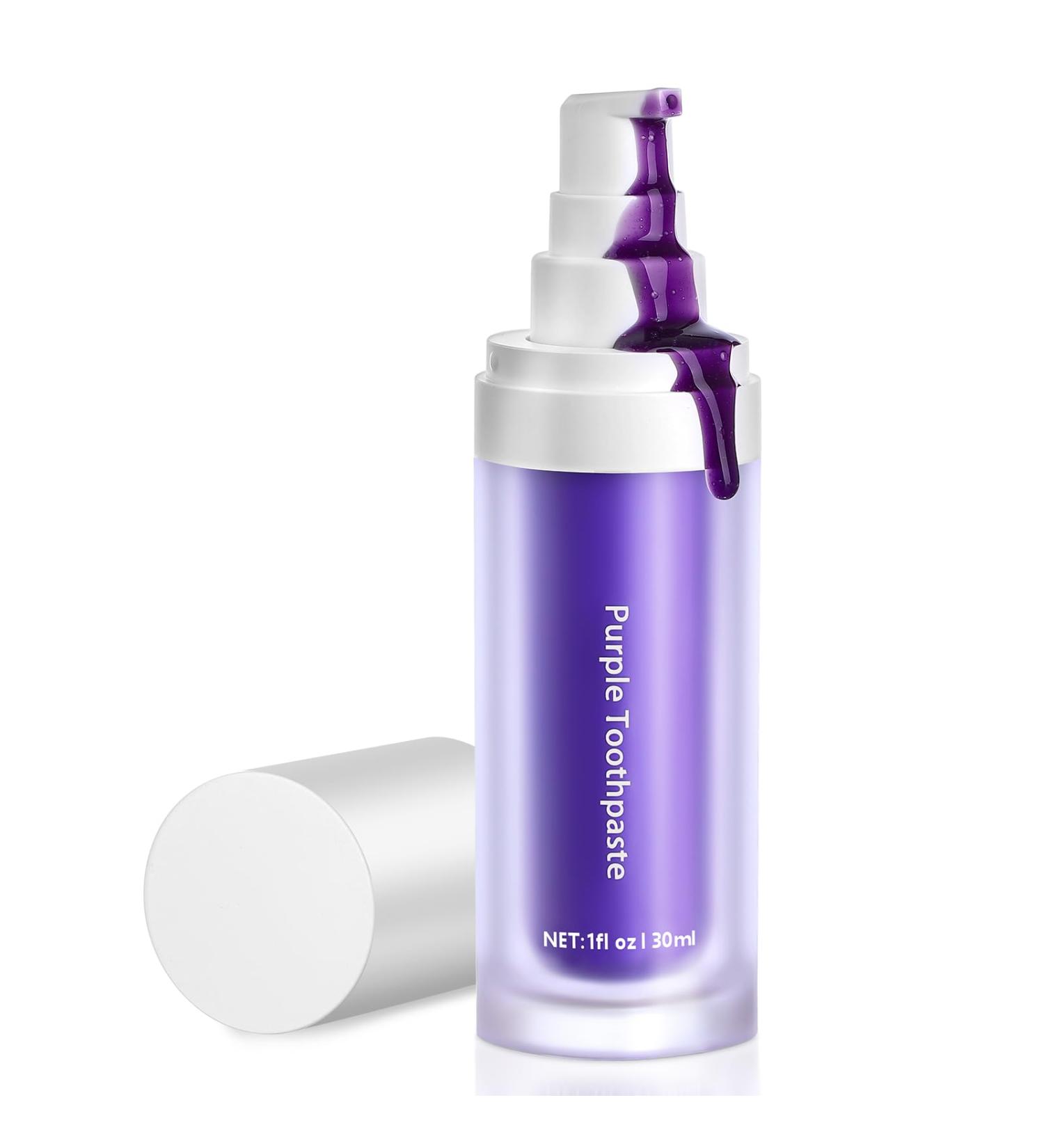 Sensitive Teeth Whitening Toothpaste | Purple Toothpaste for Stain Removal & Whitening Booster - Buy Online on GoSupps.com