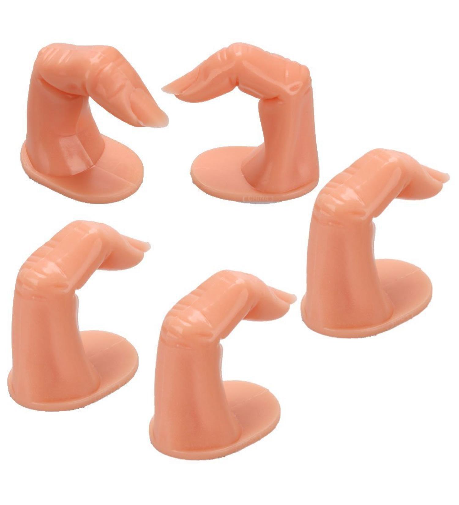 Buy So Beauty 5 Pcs Acrylic UV Gel Nail Art Practice Finger Training Tools | International Shipping Available - Buy Online on GoSupps.com