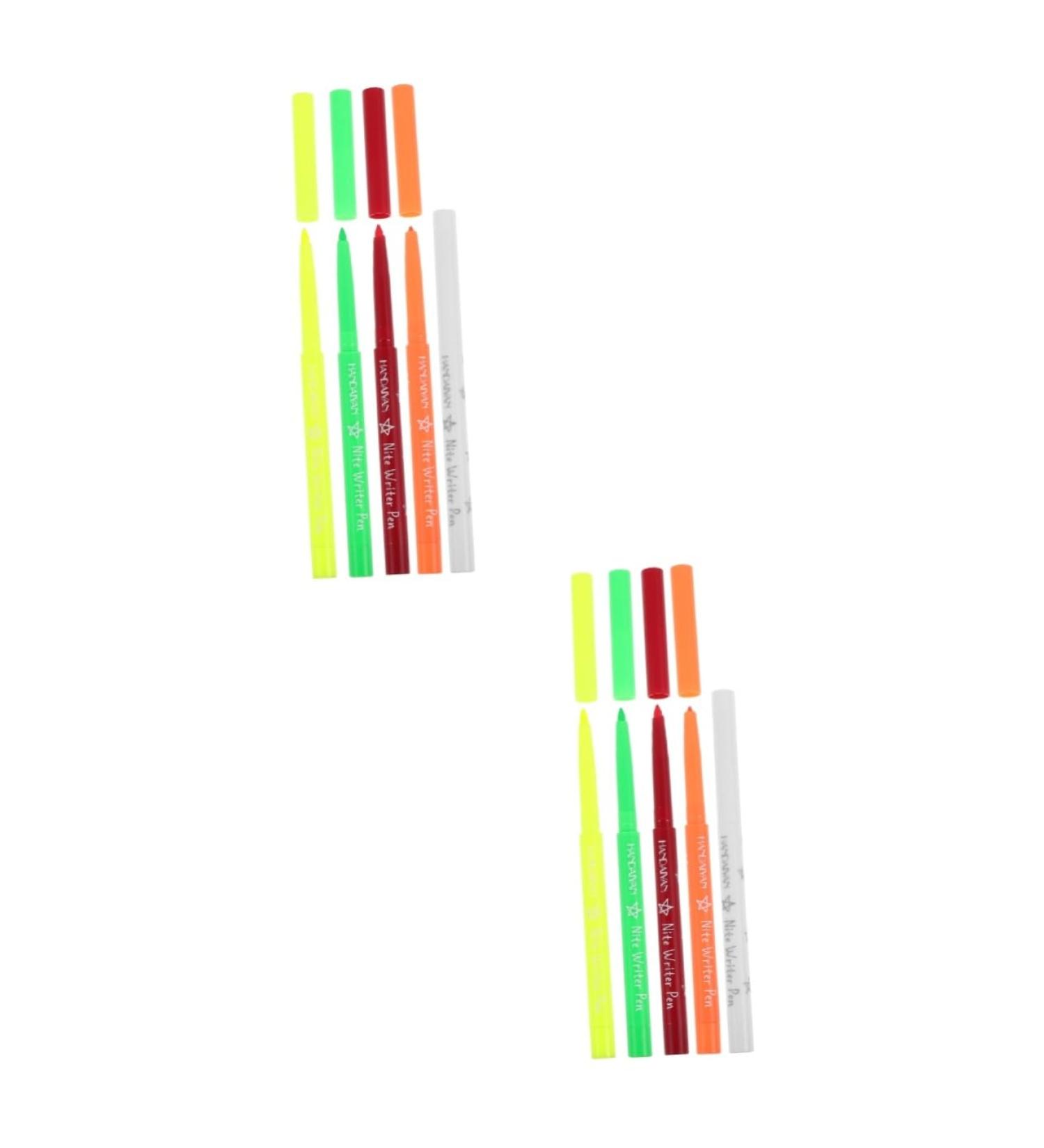 Baluue 10 Pcs Halloween Paint Pen Eye Liner Glow Eyeliner Pencil Women Makeup Tool Stamp Eyeliner Plastic 12.00X0.80X0.80CMx2pcs Assorted Colorx2pcs - Buy Online on GoSupps.com