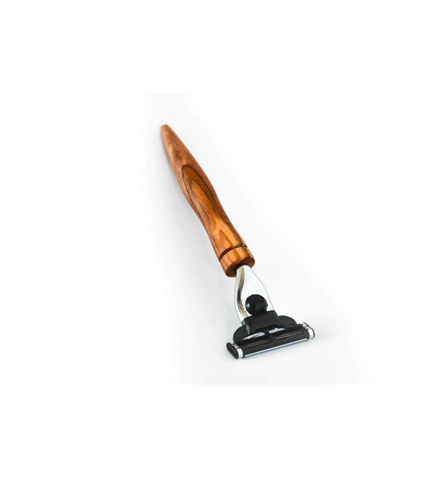 Buy DOM Zugspitze Wet Razor with Olive Wood Handle & M3 Blade - Premium International Shipping - Buy Online on GoSupps.com