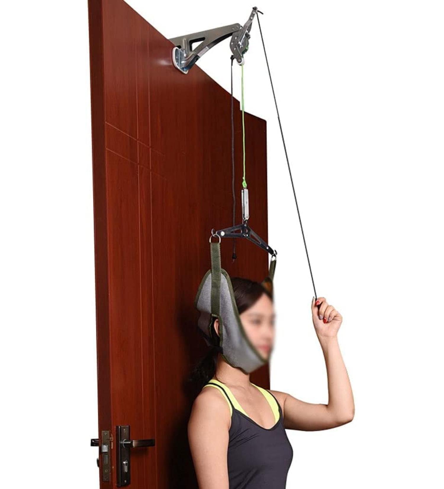 Over The Door Posture Corrector Cervical Stretcher Posture Corrector Door Suspension Cervical Traction Household Medical Cervical Vertebrae Tensile Instrument Cervical Neck Traction Device Warm as - Buy Online on GoSupps.com