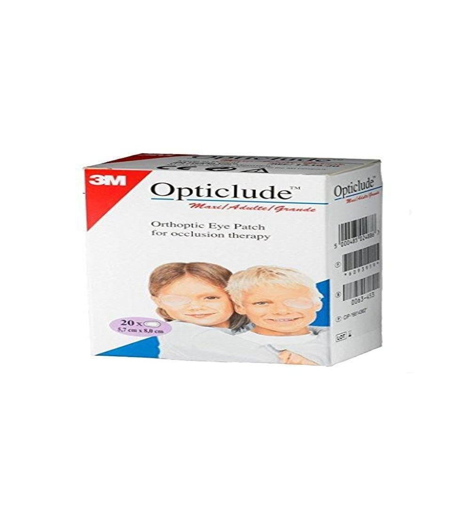 Opticlude 1539 Orthoptic Boy's and Girl's Junior Eye Patches Coloured - Maxi Size Pack of 20