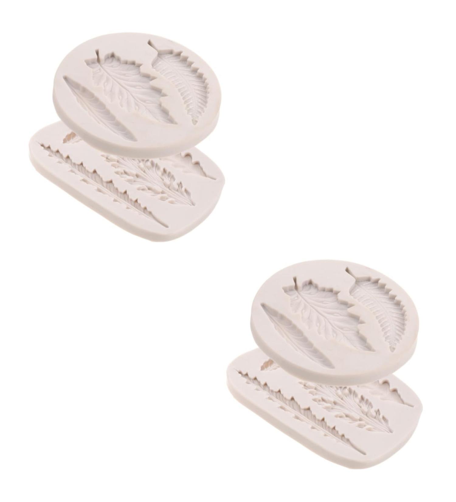 Alipis 4 Pcs Leaf Mold Baking Cakes Molds Candle Decor Candy Mold Xmas Fondant Molds Resin Molds Palm Multi-Function Fondant Mold Soap Silicone Molds DIY Clay Silica Gel White Small Cake - Buy Online on GoSupps.com